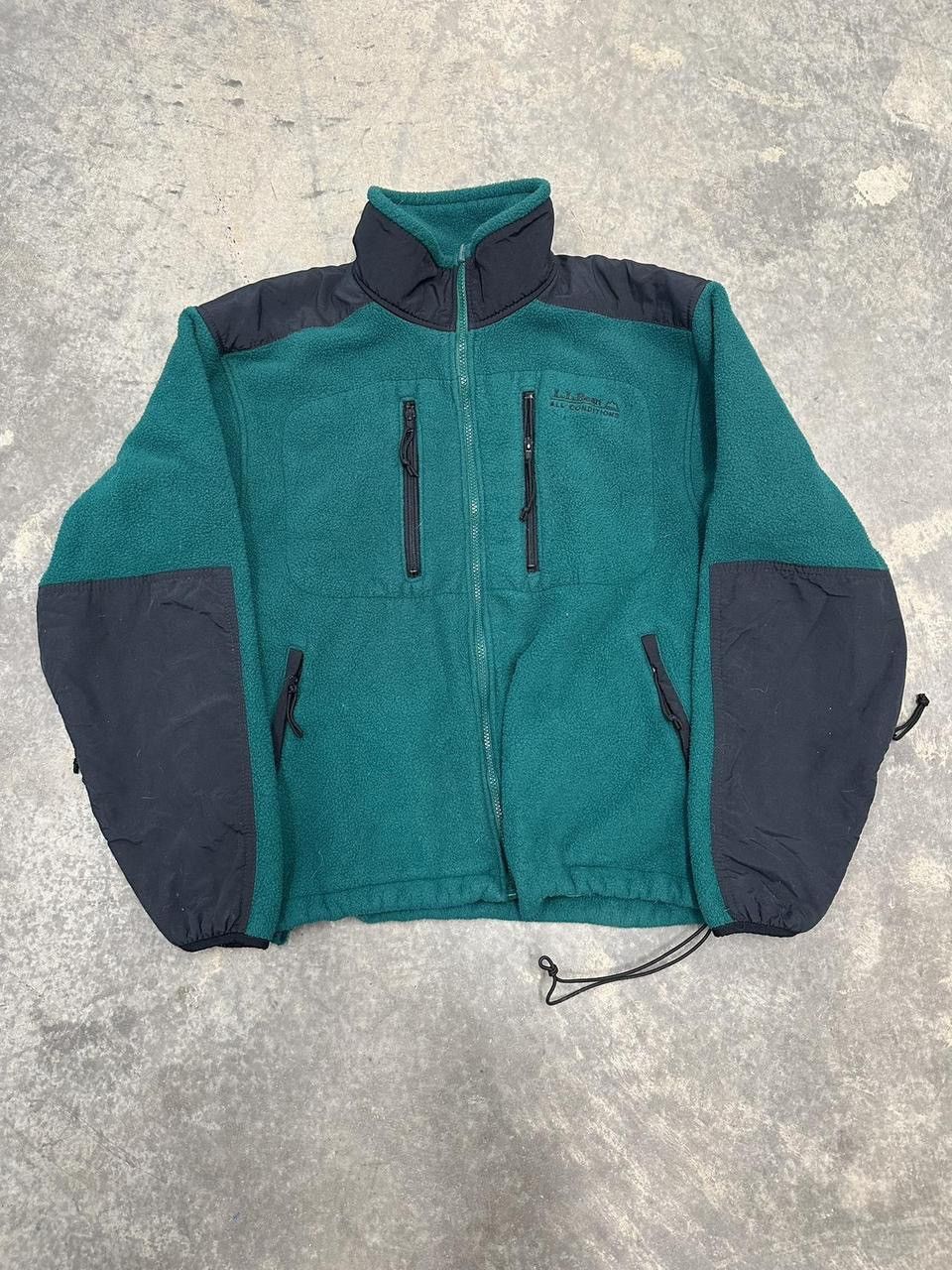 L.L. Bean Vintage L.L Bean Forrest Green Fleece Jacket Size Large Size US L / EU 52-54 / 3 - 1 Thumbnail