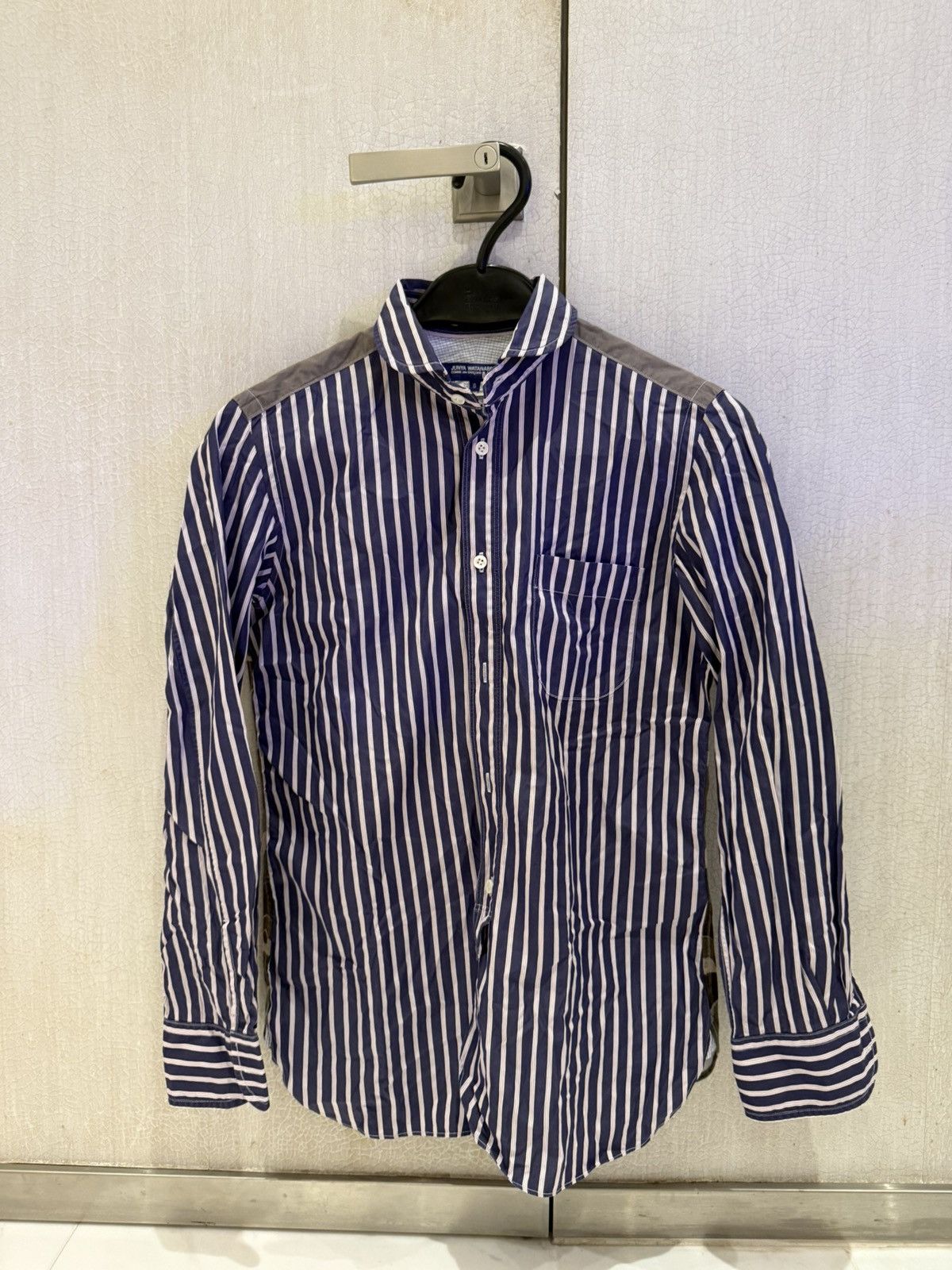 Junya Watanabe Junya Watanabe Stripe/ Camouflage Shirt Size US S / EU 44-46 / 1 - 1 Thumbnail