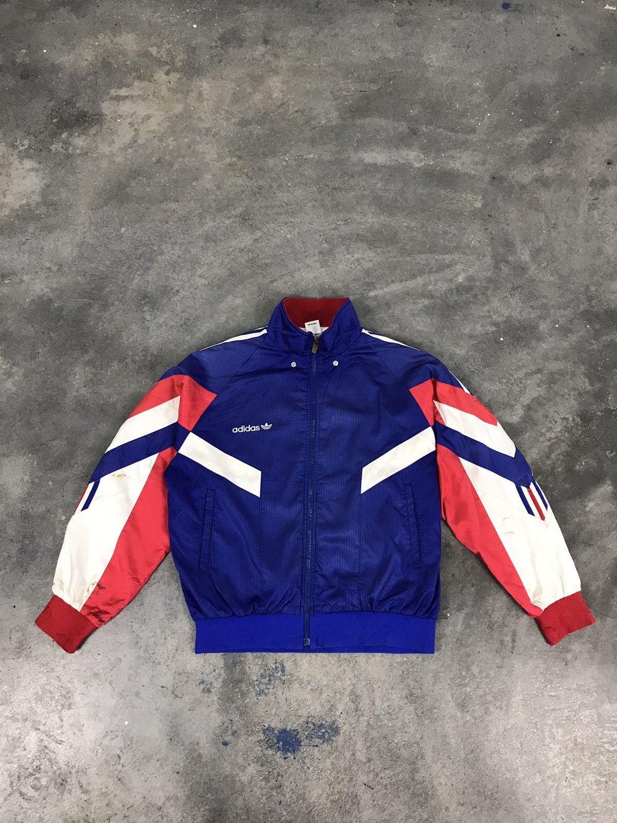 Adidas Vintage Adidas 90s Windbreaker Size US L / EU 52-54 / 3 - 1 Thumbnail