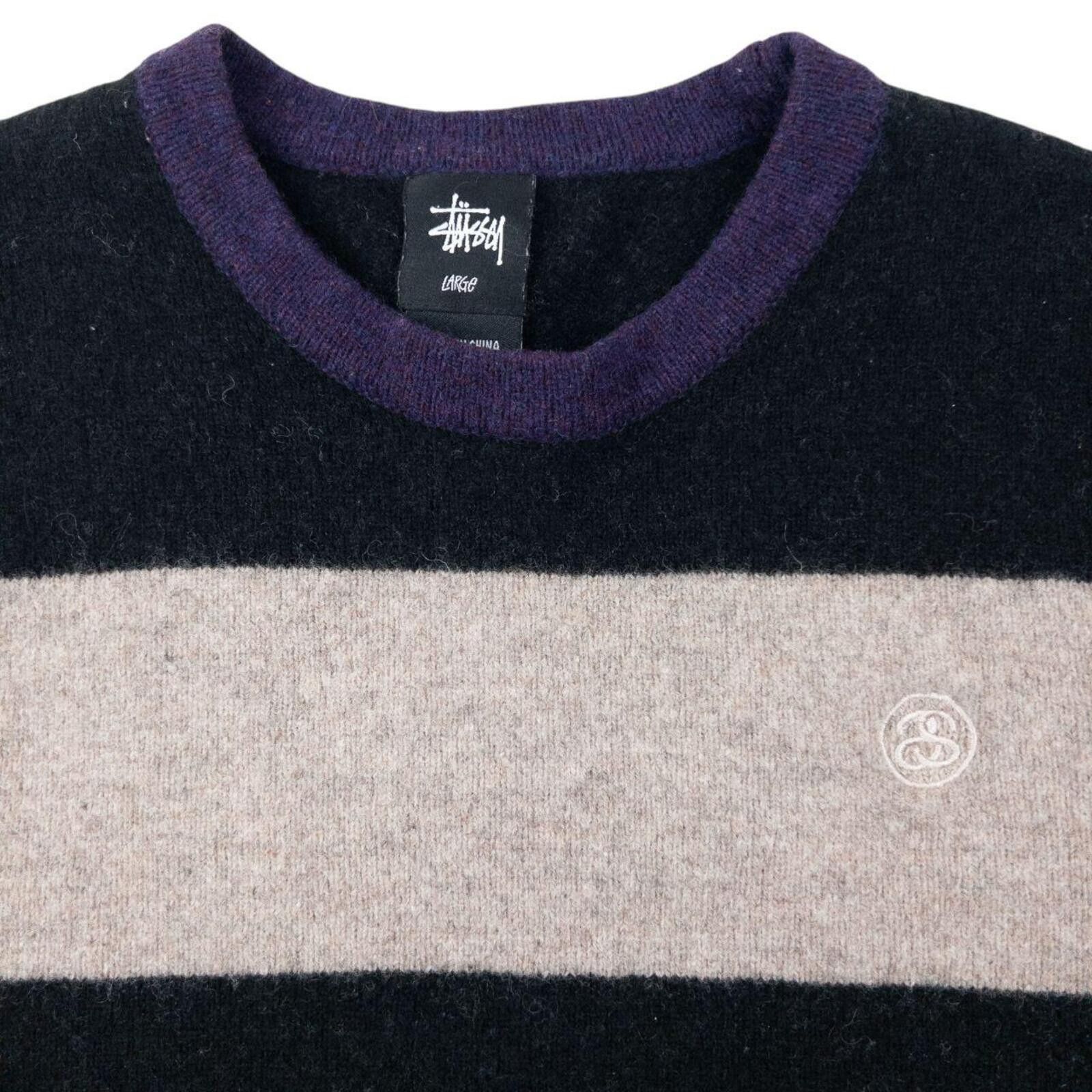 Stussy Vintage 2000s Stussy Striped Wool Jumper Size XS Size US L / EU 52-54 / 3 - 3 Thumbnail