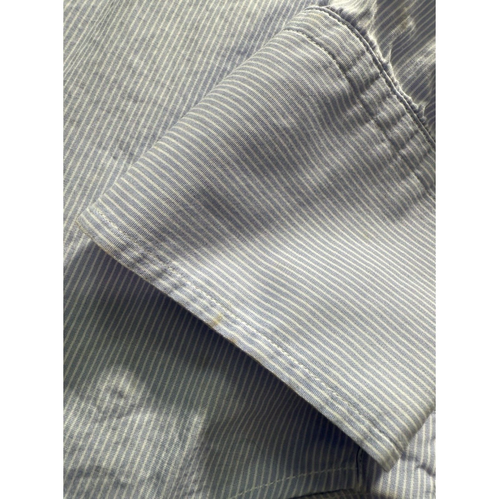 Rag & Bone rag & bone Shirt Mens S Blue Button-Up Long Sleeve Cotton Stretch Striped Casual Party/Cocktail Men Size US S / EU 44-46 / 1 - 6 Thumbnail
