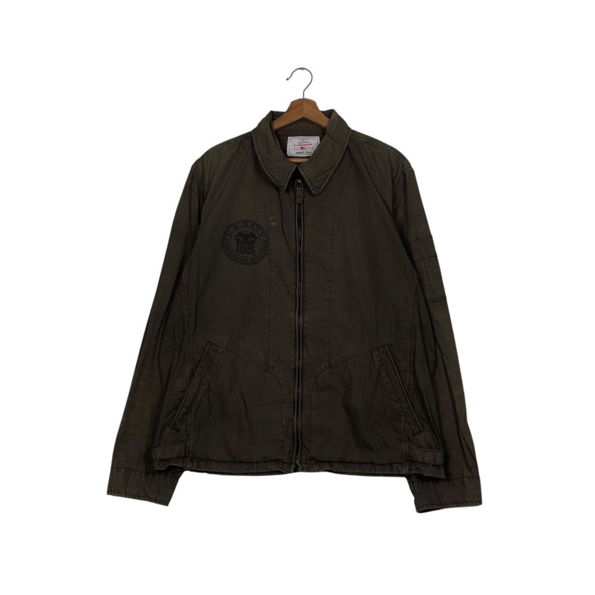 Avirex 📌Vintage Chore Jacket Military Avirex US Navy Us Issue Size US XL / EU 56 / 4 - 2 Thumbnail