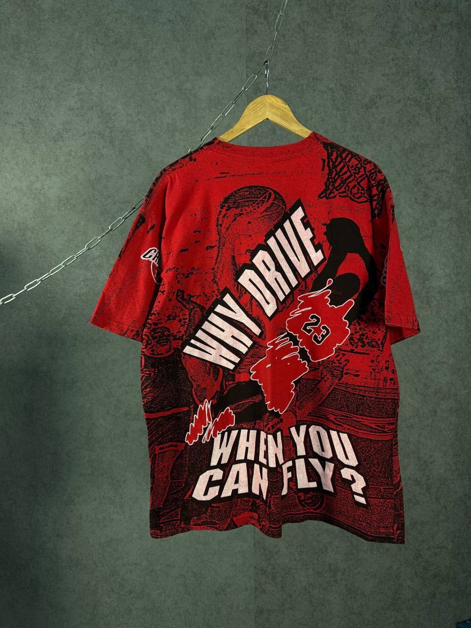 NBA Chicago Bulls NBA vintage overprinted tee Size US XL / EU 56 / 4 - 2 Thumbnail