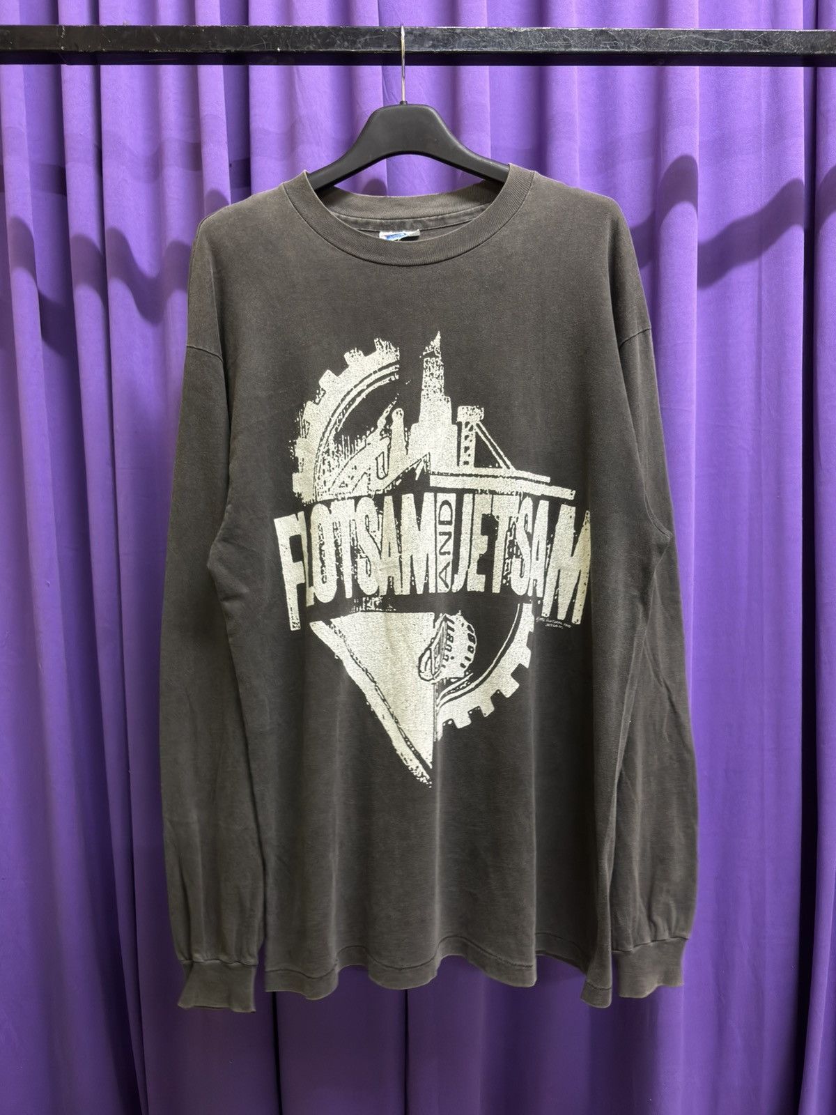 Band Tees distressed sun faded rare flotsam and jetsam erd style Size US L / EU 52-54 / 3 - 1 Thumbnail