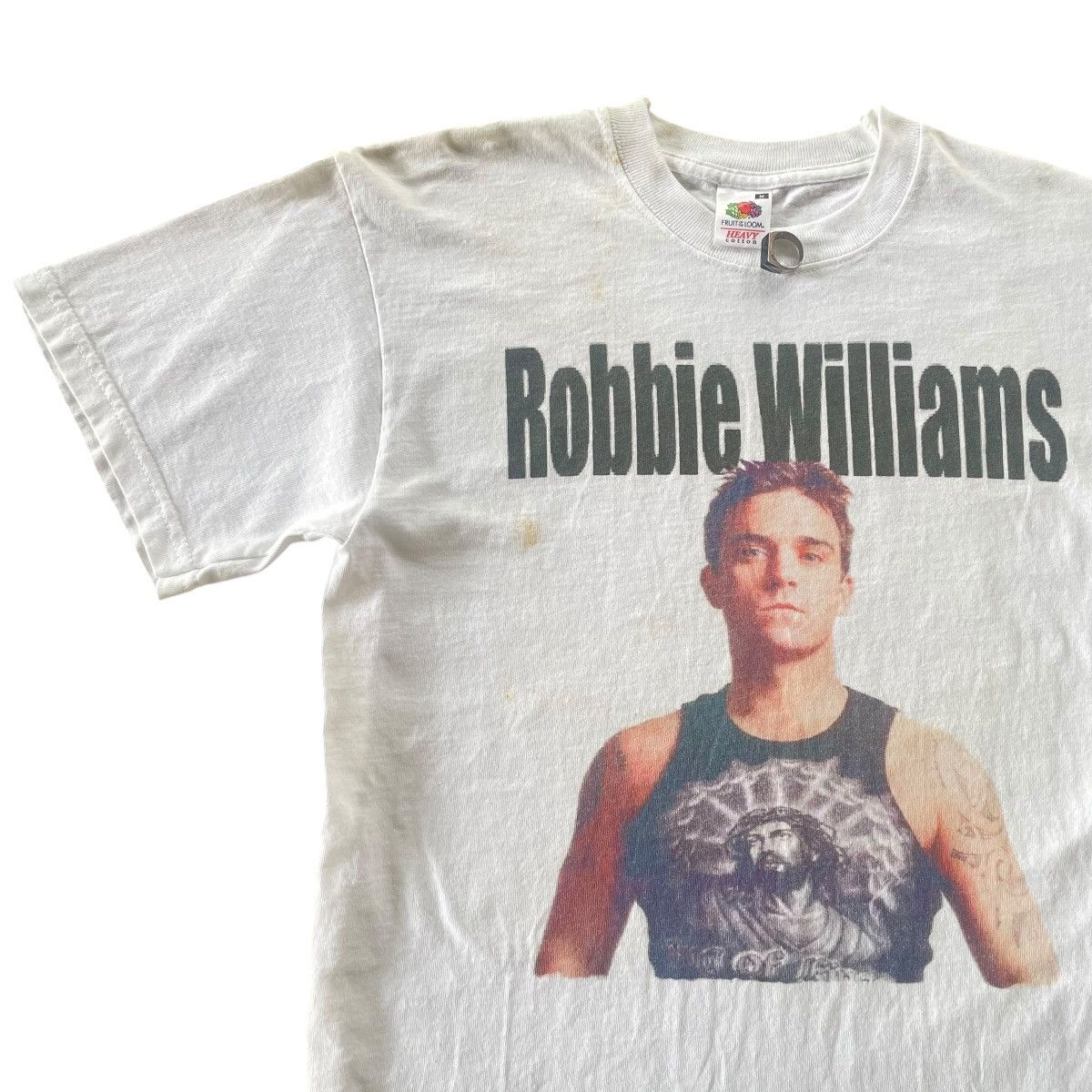 Band Tees × Vintage Vintage 90s Young Robbie Williams Tee Size US S / EU 44-46 / 1 - 3 Thumbnail