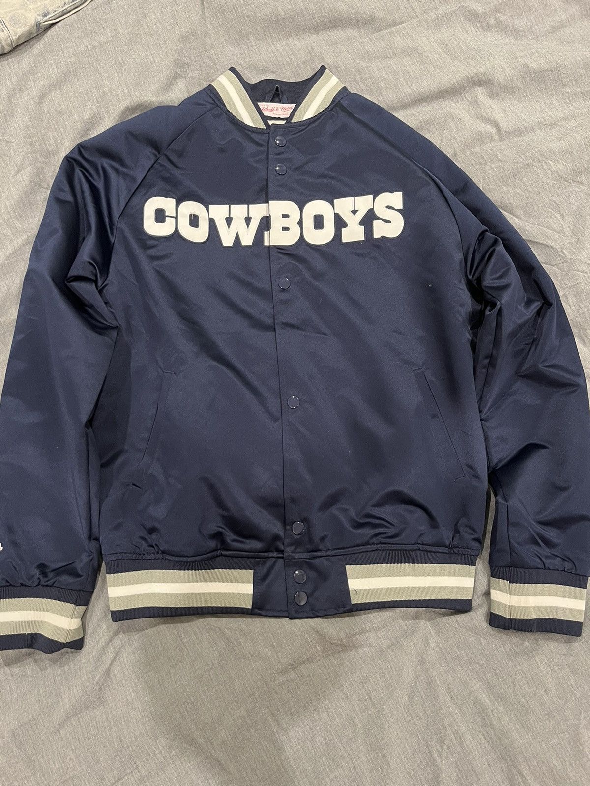 Mitchell and Ness Satin Jacket Cowboys