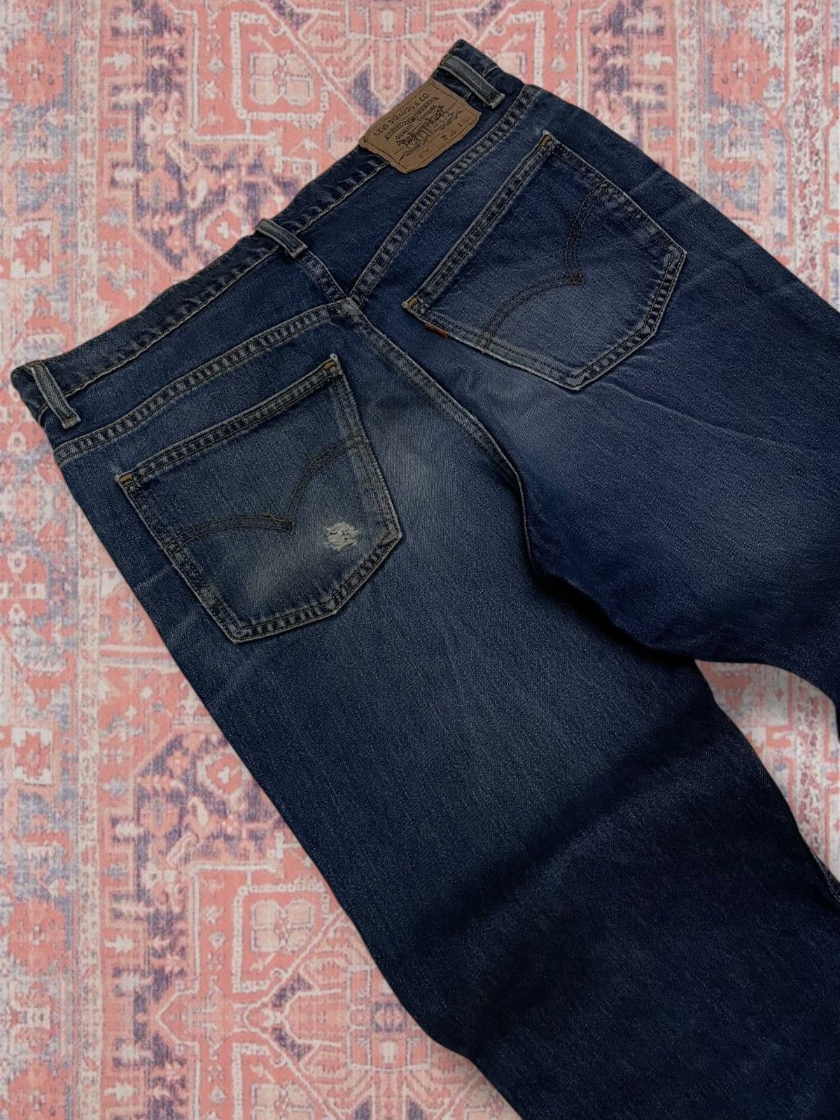 Levi's Vintage Clothing Vintage Rare Levis Strauss & Co 605 Orange Tab Distressed Size US 34 / EU 50 - 15 Thumbnail
