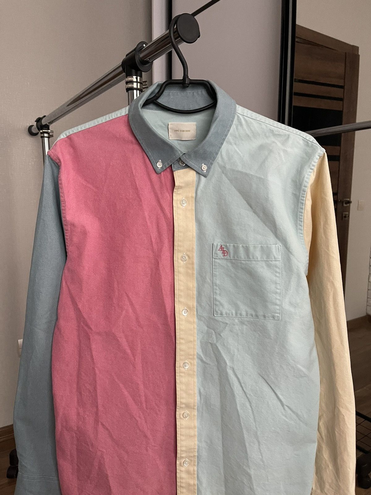 Aime Leon Dore Aime Leon Dore Color Blocked Oxford Shirt Button Up Size US L / EU 52-54 / 3 - 5 Thumbnail