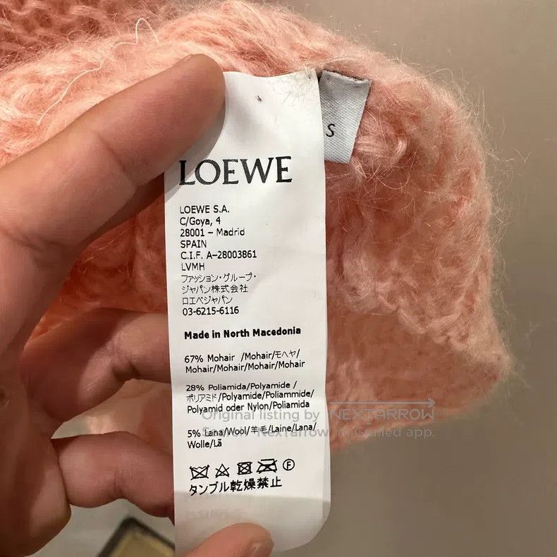 Loewe Loewe Large Logo Mohair Knit Sweater Size S / US 4 / IT 40 - 4 Thumbnail