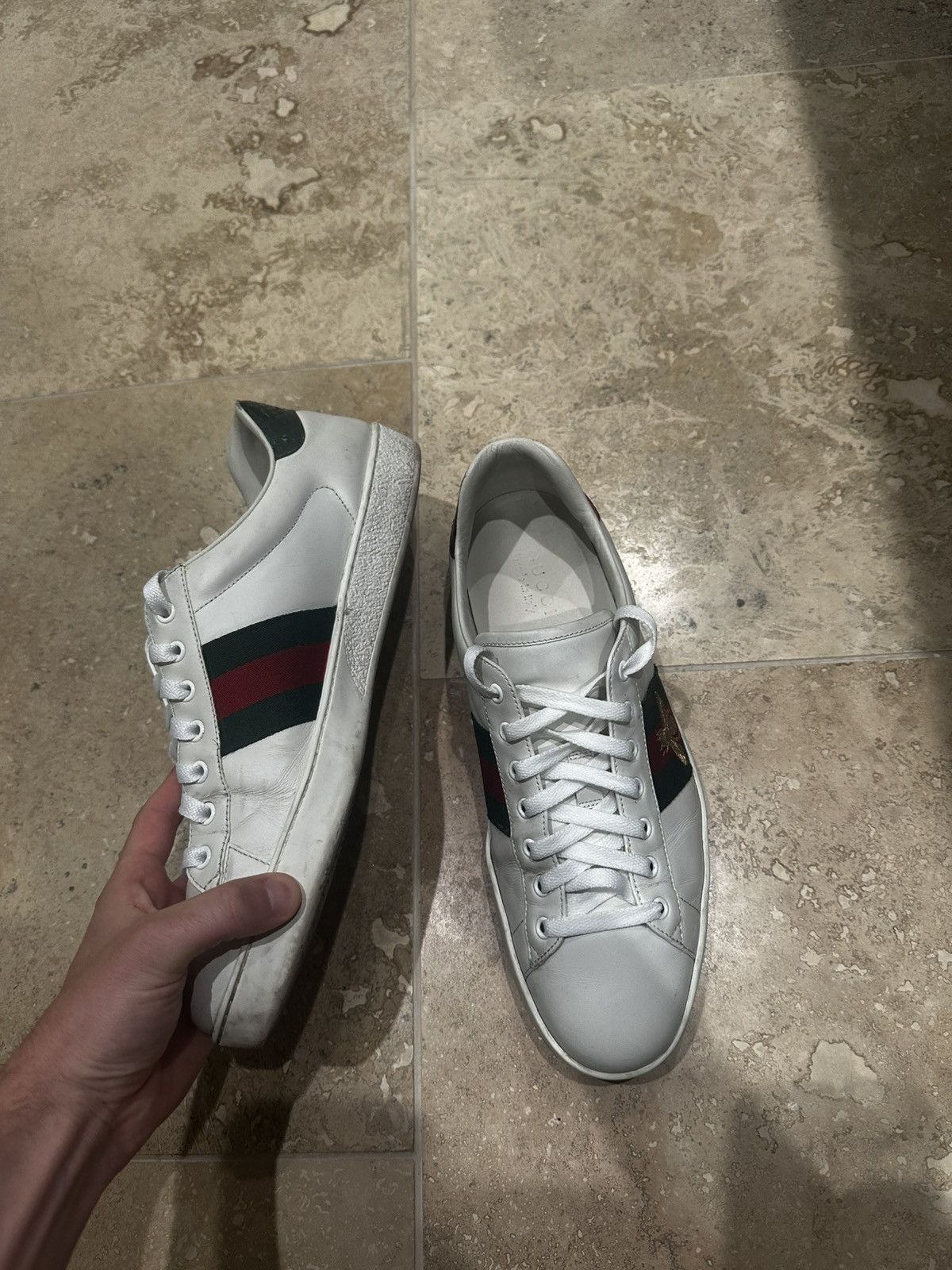 Gucci MEN'S GUCCI BEE SNEAKER WITH EMBROIDERY Size US 11 / EU 44 - 4 Thumbnail