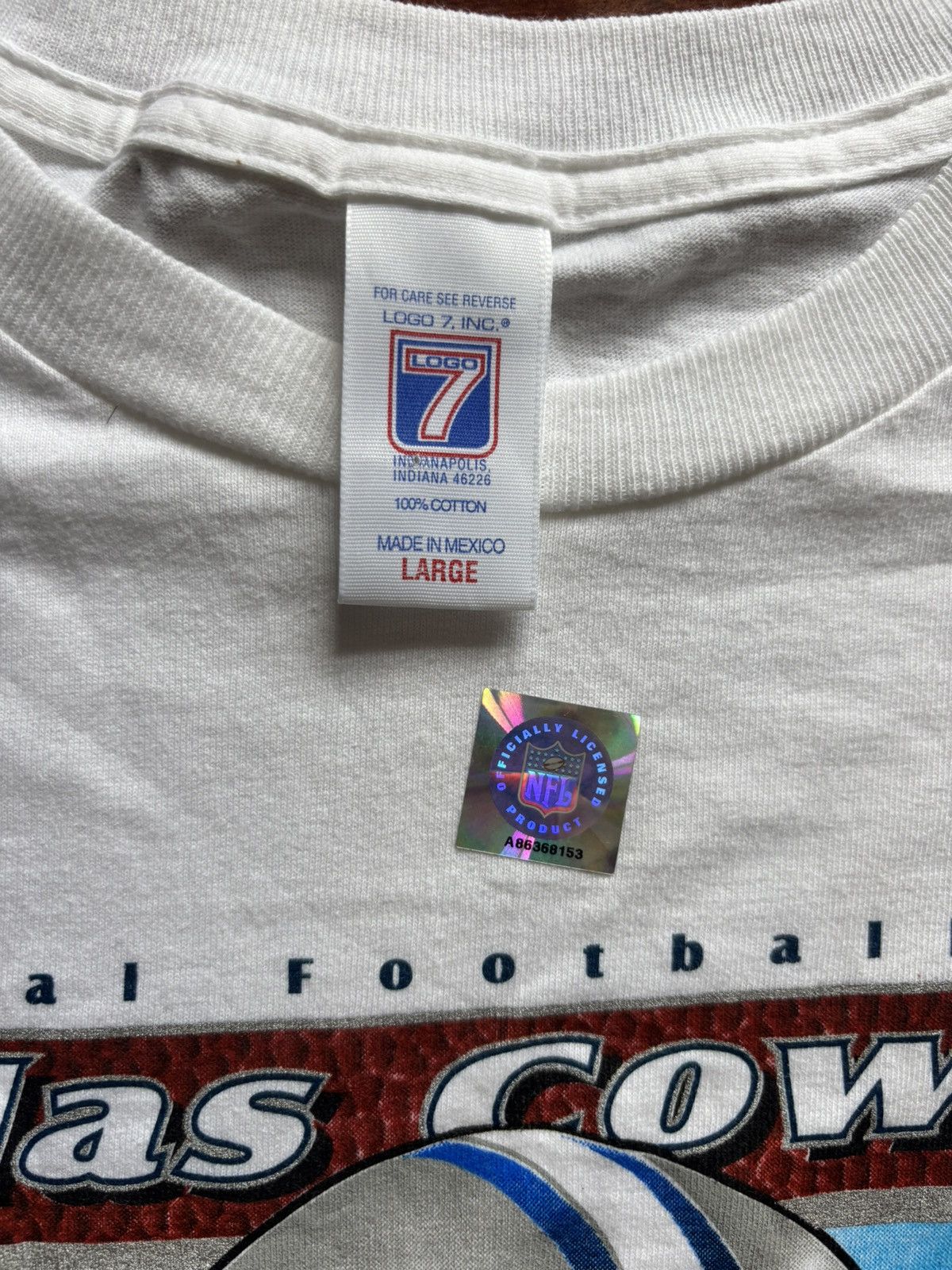 NFL L - 90s NFL NFC eastern Division Dallas Cowboys T shirt Size US L / EU 52-54 / 3 - 3 Thumbnail