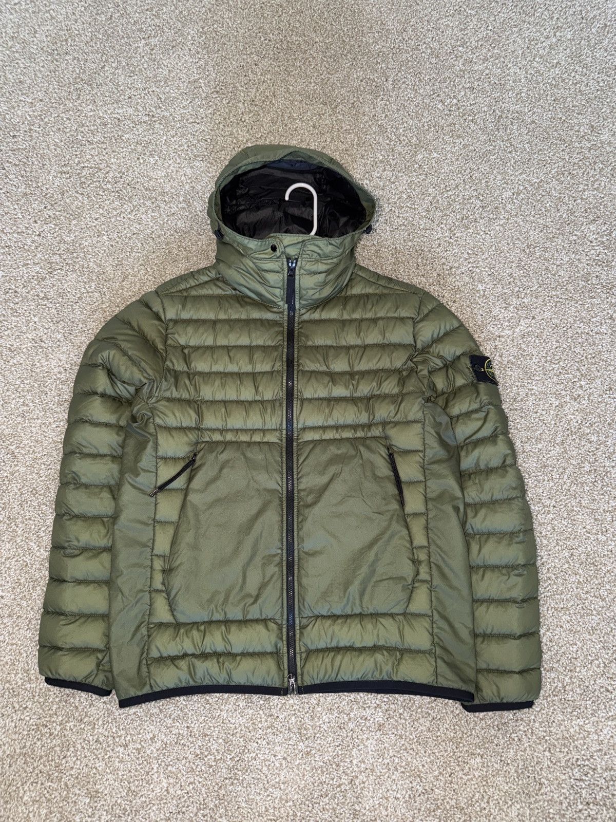 Stone Island Stone Island Ripstop Nylon Down Jacket - Olive Green Size US M / EU 48-50 / 2 - 1 Thumbnail