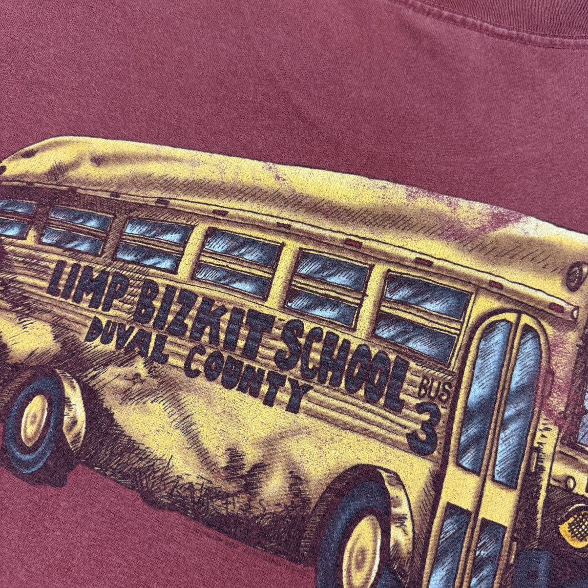 Band Tees Vintage 90s Limp Bizkit Duval Country School Bus T-shirt Size US L / EU 52-54 / 3 - 7 Thumbnail
