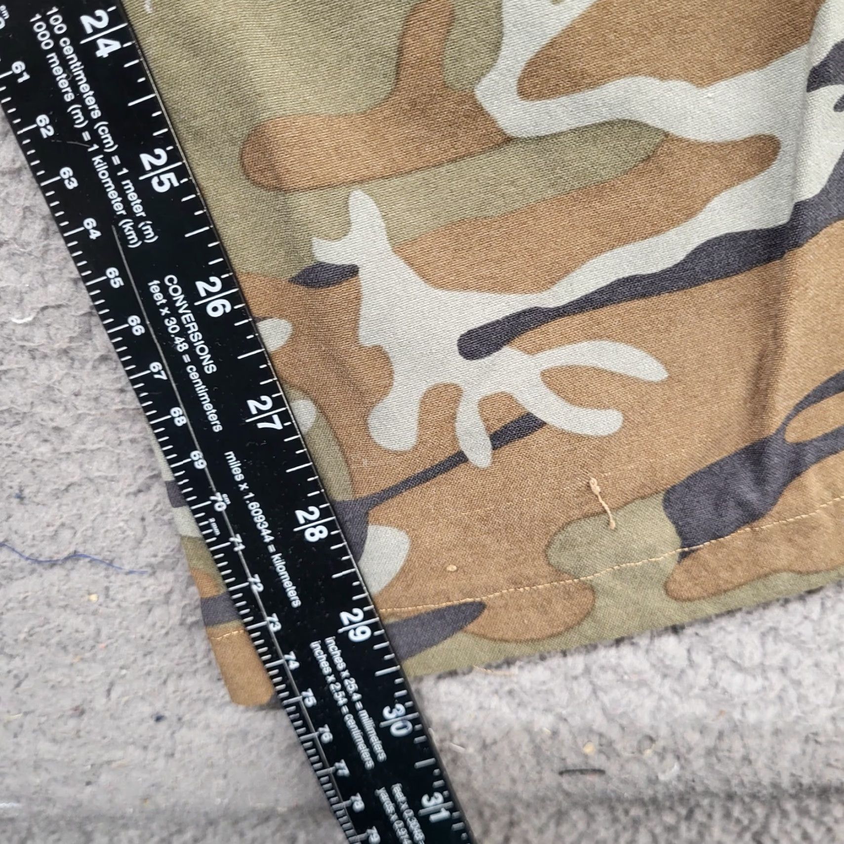 Wrangler Wrangler Outdoor Series Pants Mens 34x29.5 Brown Camo Stretch Lightweight Outdoor Cargo Pants Mens Reg/Regular Size US 34 / EU 50 - 6 Thumbnail