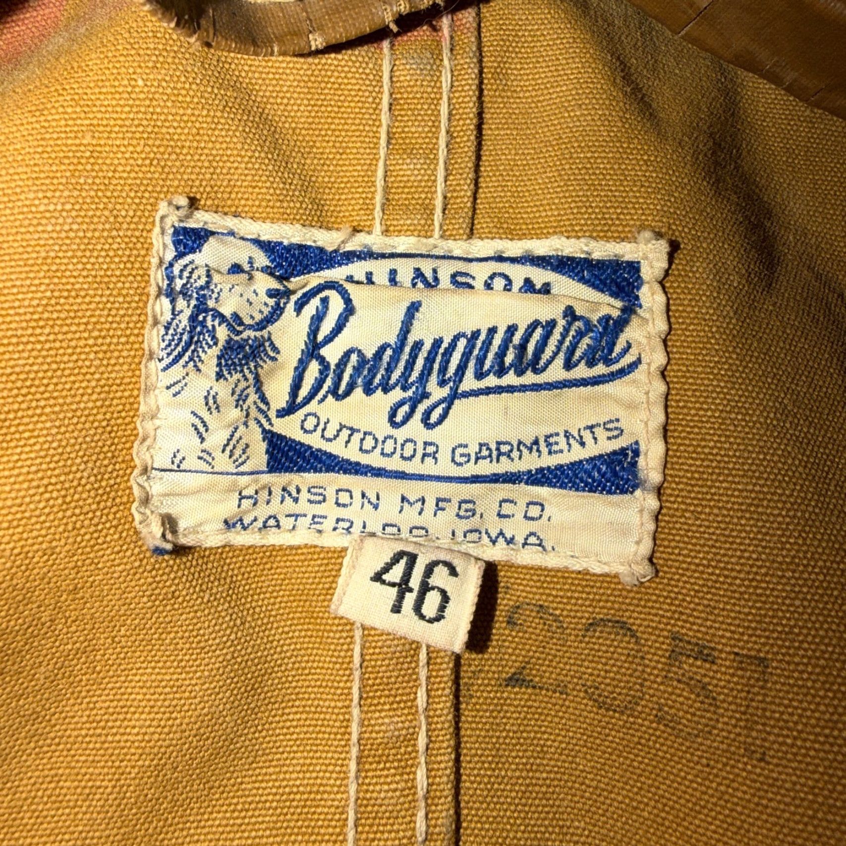 Vintage VINTAGE Hinson Bodyguard Hunting Jacket Coat Men’s 46 Corduroy Brown 1940s USA Canvas Leather Trim Size US S / EU 44-46 / 1 - 5 Thumbnail