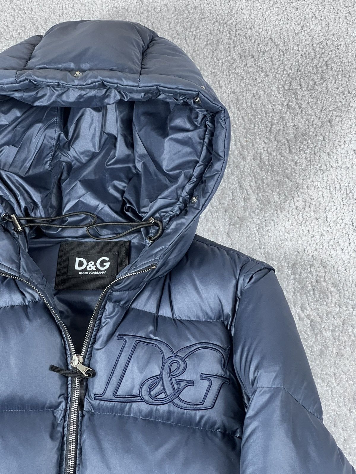 Dolce & Gabbana Dolce & Gabbana DG Shine Blue Puffer Jacket Size US S / EU 44-46 / 1 - 5 Thumbnail