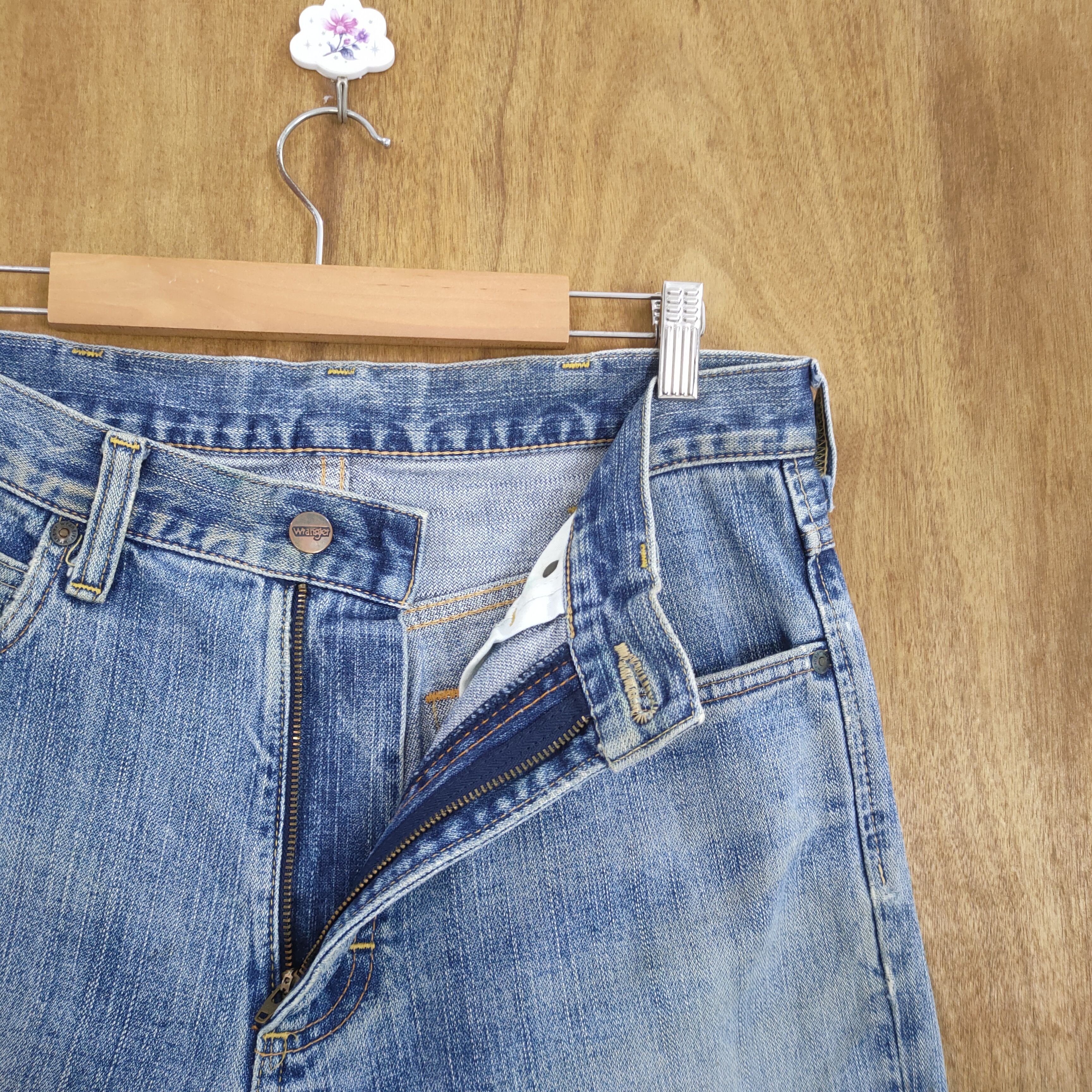 Jean VINTAGE JAPANESE BLUE DISTRESSED JEANS PANTS Size US 32 / EU 48 - 3 Thumbnail