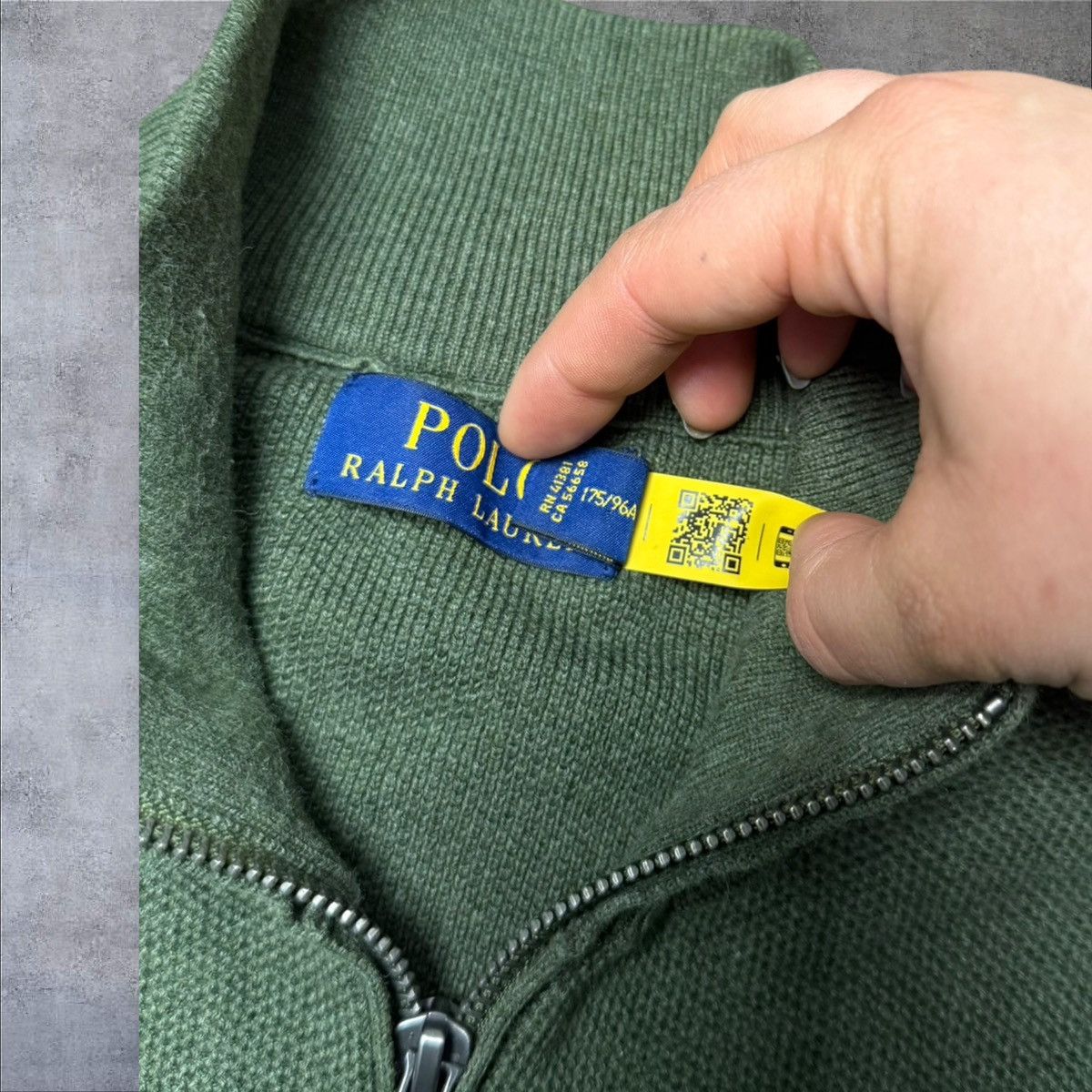 Polo Ralph Lauren Khaki green halfzip polo Ralph Lauren size M fit L Size US M / EU 48-50 / 2 - 4 Thumbnail