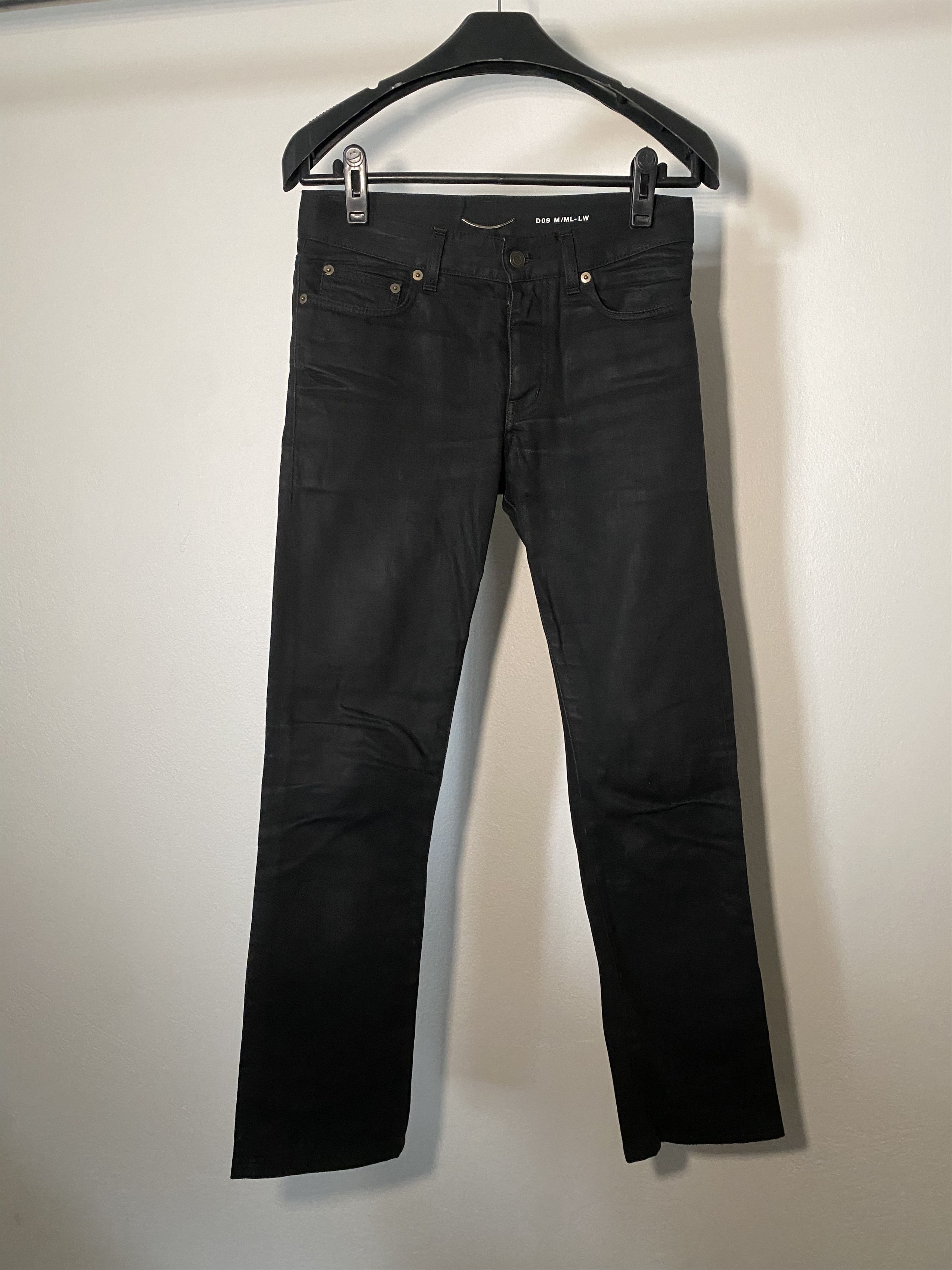 SS14 Black Flare D09 Hedi Slimane Denim Jeans
