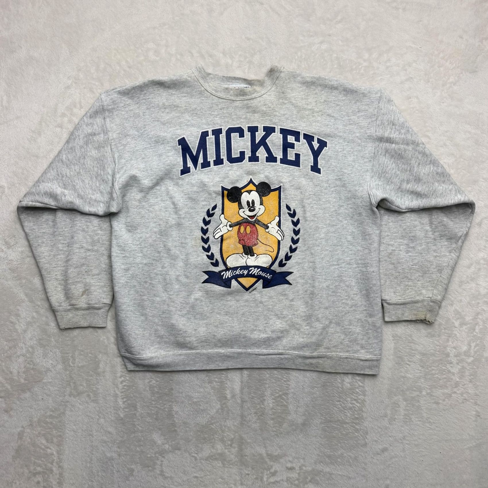 Hanes VINTAGE Hanes Mickey Mouse Sweatshirt Mens XL Gray Graphic Fleece USA Size US XL / EU 56 / 4 - 2 Thumbnail