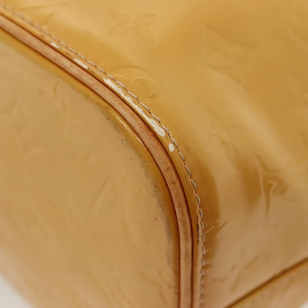 Louis Vuitton LOUIS VUITTON Monogram Vernis Houston Hand Bag Beige M91004 Size ONE SIZE - 9 Thumbnail
