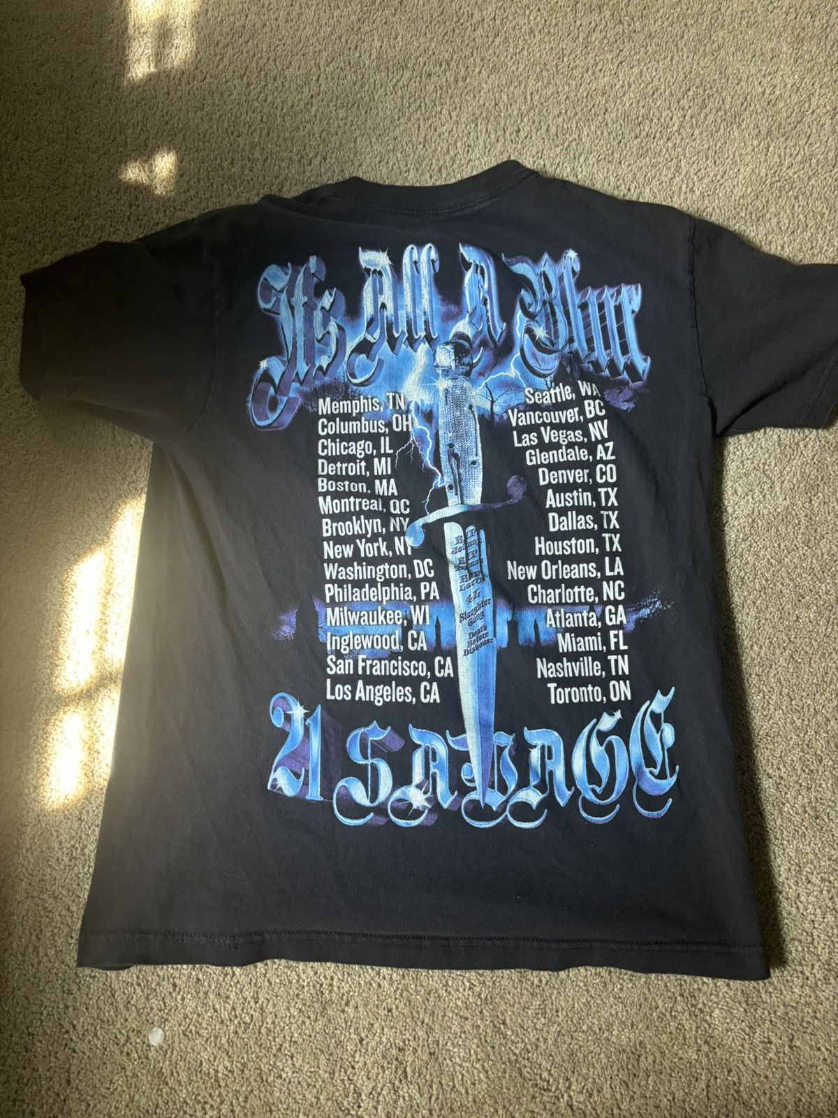 21 Savage × Drake It’s All A Blur 21 Savage Tee Size US M / EU 48-50 / 2 - 2 Thumbnail