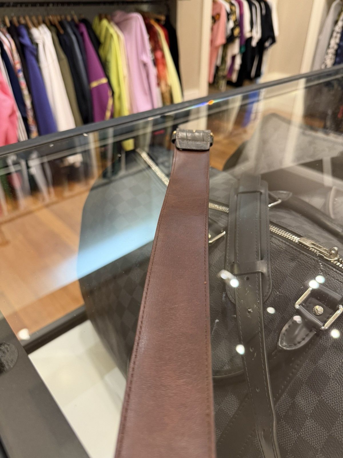Versace Gianni Versace Green Belt w/ Gold Buckle Size ONE SIZE - 3 Thumbnail