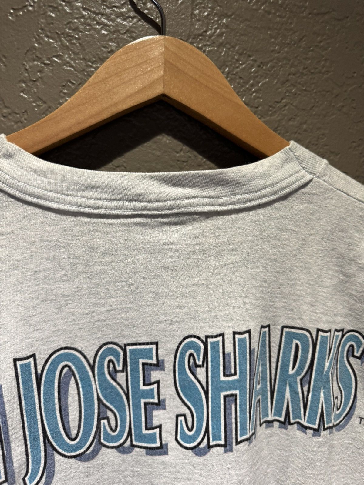 Salem Sportswear Vintage Salemsportsware San Jose Sharks Tee XL Grey Printed Size US XL / EU 56 / 4 - 10 Thumbnail