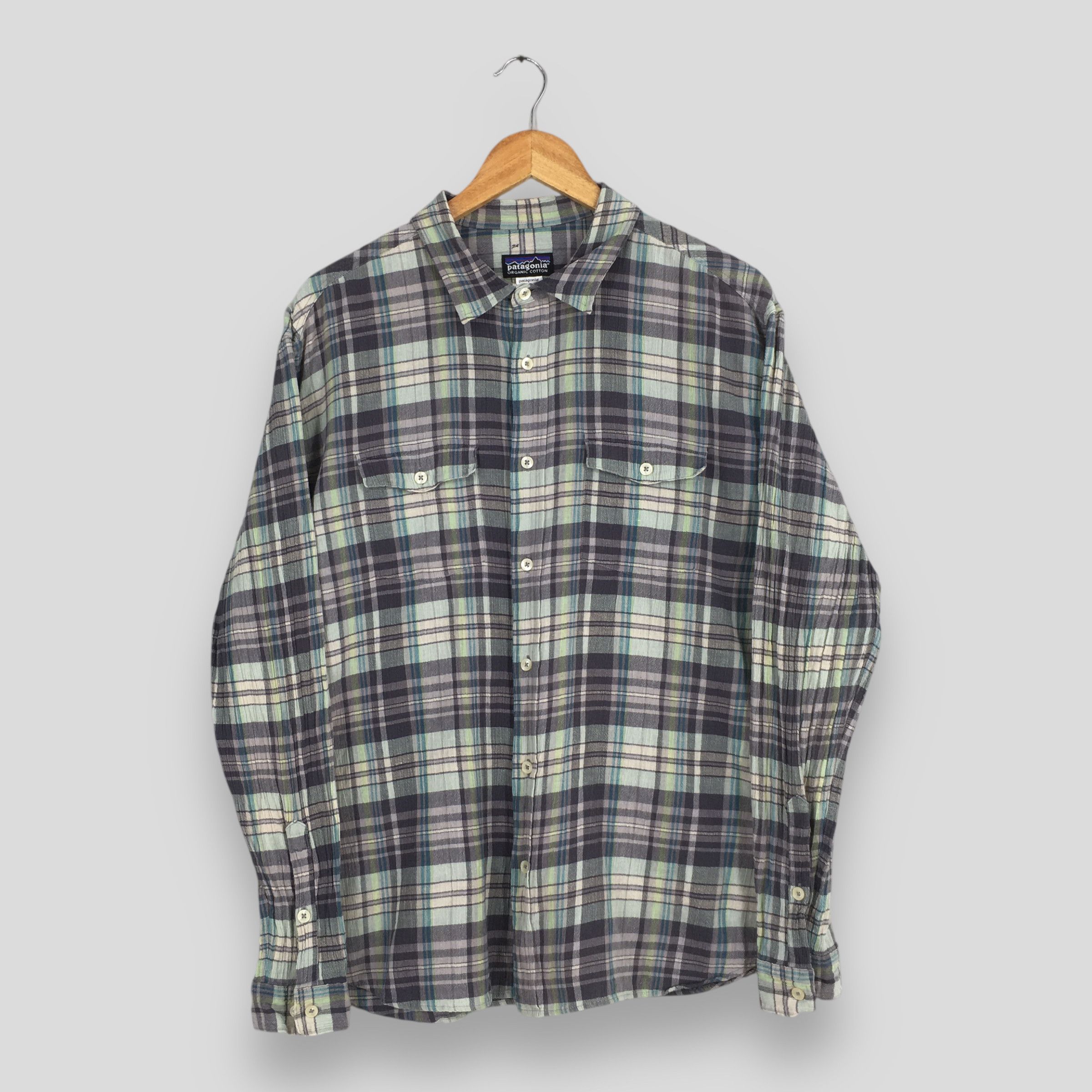 Patagonia Vintage Patagonia Plaid Shadow Checkered Flannel Shirt Size US L / EU 52-54 / 3 - 1 Thumbnail