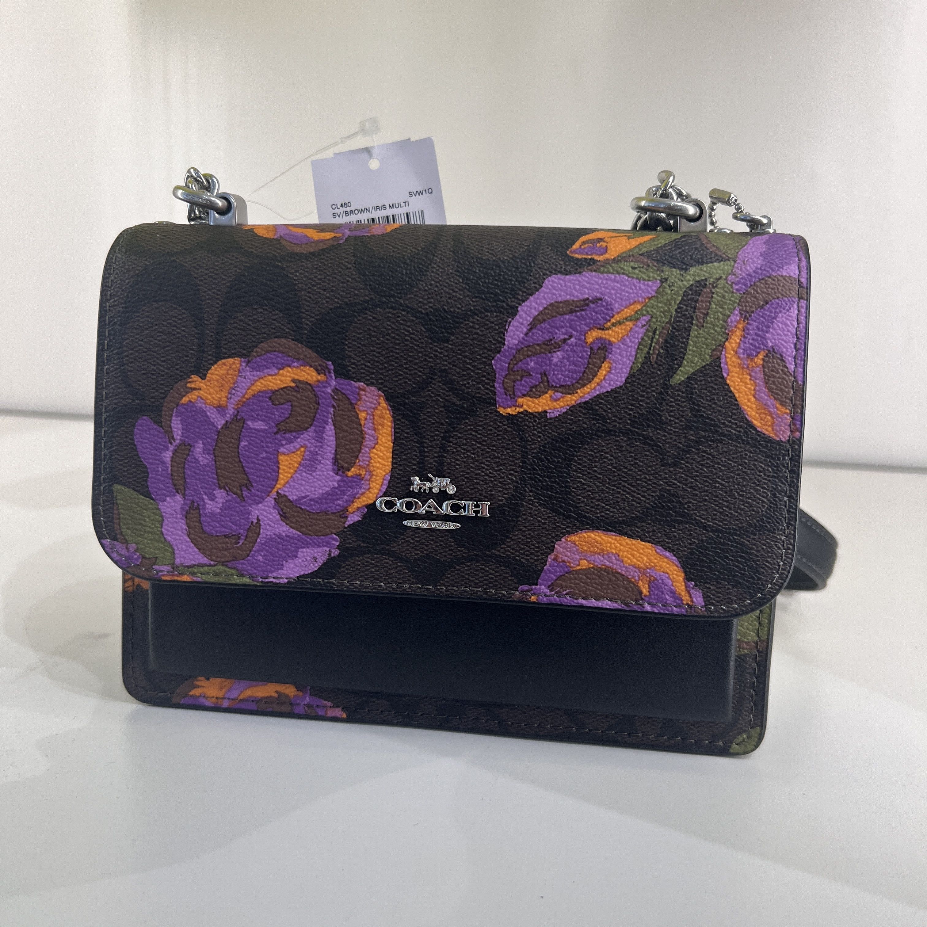 coach Mini Klare Crossbody With Rose Print cl460