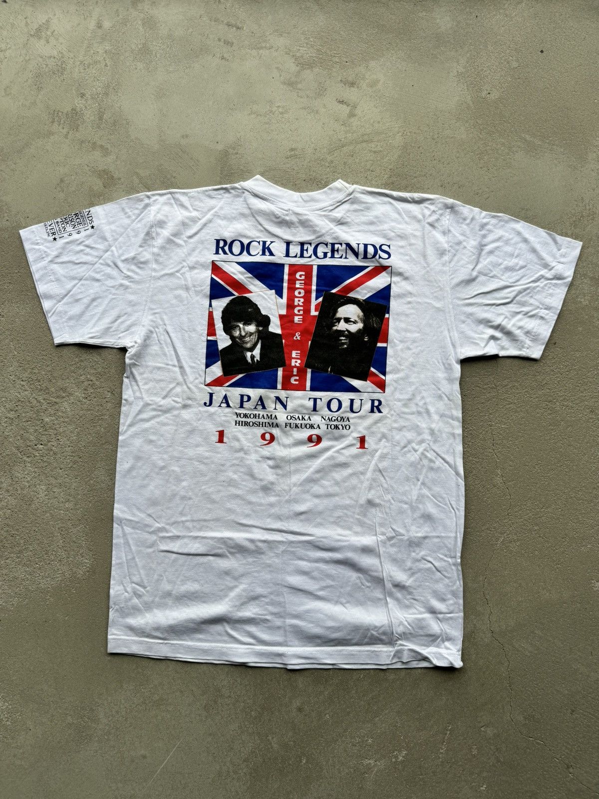 Band Tees × Vintage 91' Vintage George Harrison & Eric Clapton