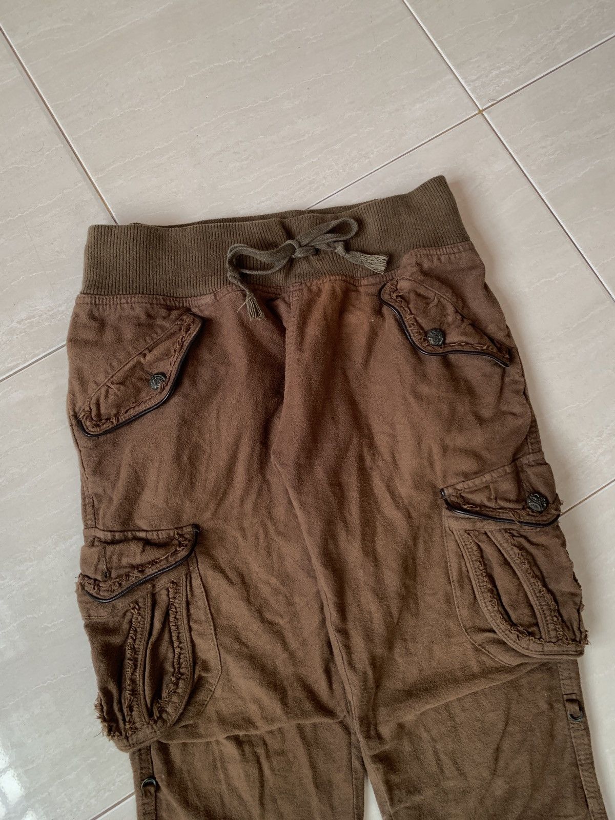 If Six Was Nine × Le Grande Bleu (L.G.B.) × Vintage Vintage GOA Drawstring Cargo Pants Size US 30 / EU 46 - 3 Thumbnail