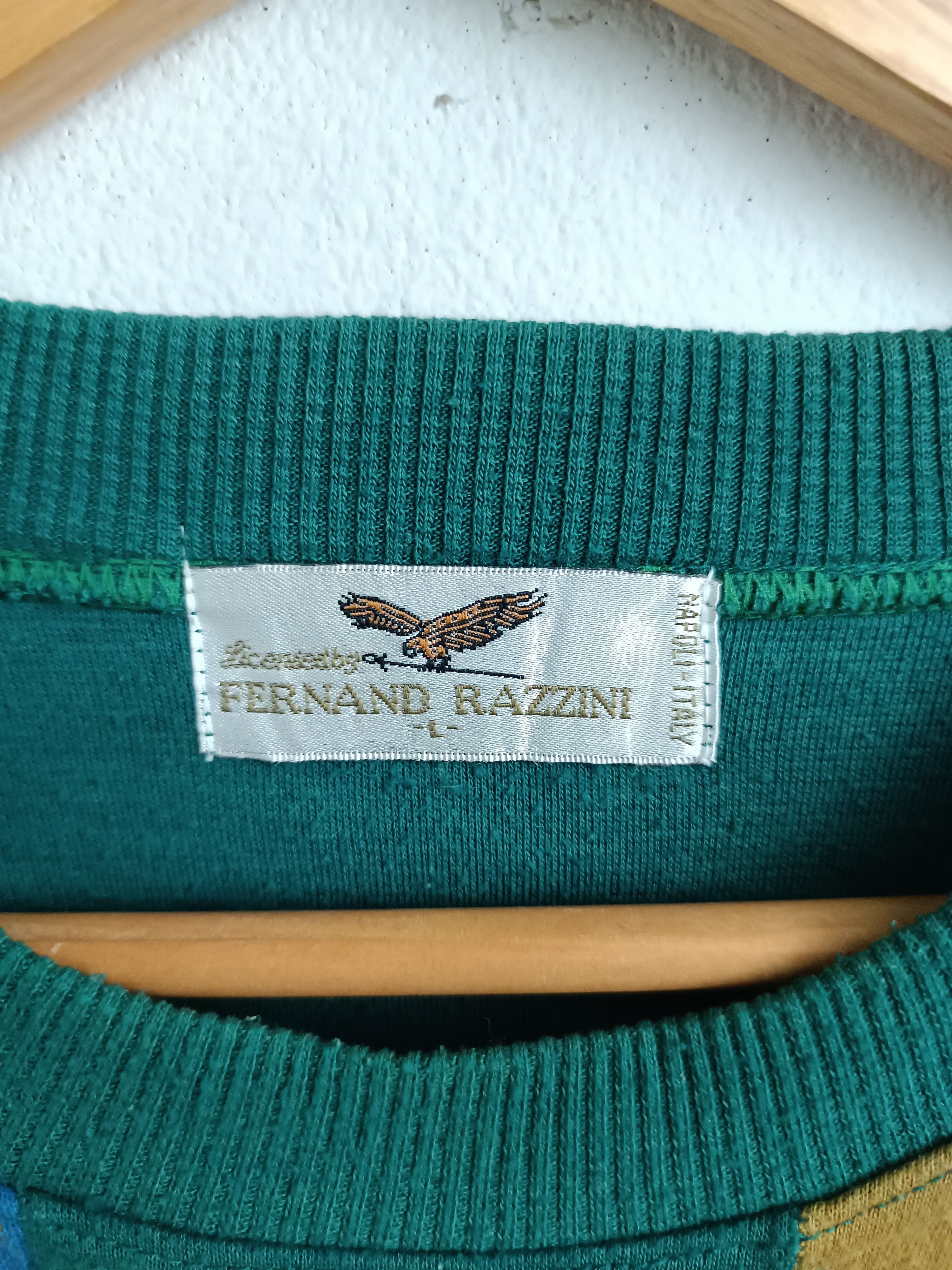 Vintage VINTAGE 90'S FERNAND RAZZINI NAPOLI ITALY SWEATER VERY RARE Size US L / EU 52-54 / 3 - 7 Thumbnail