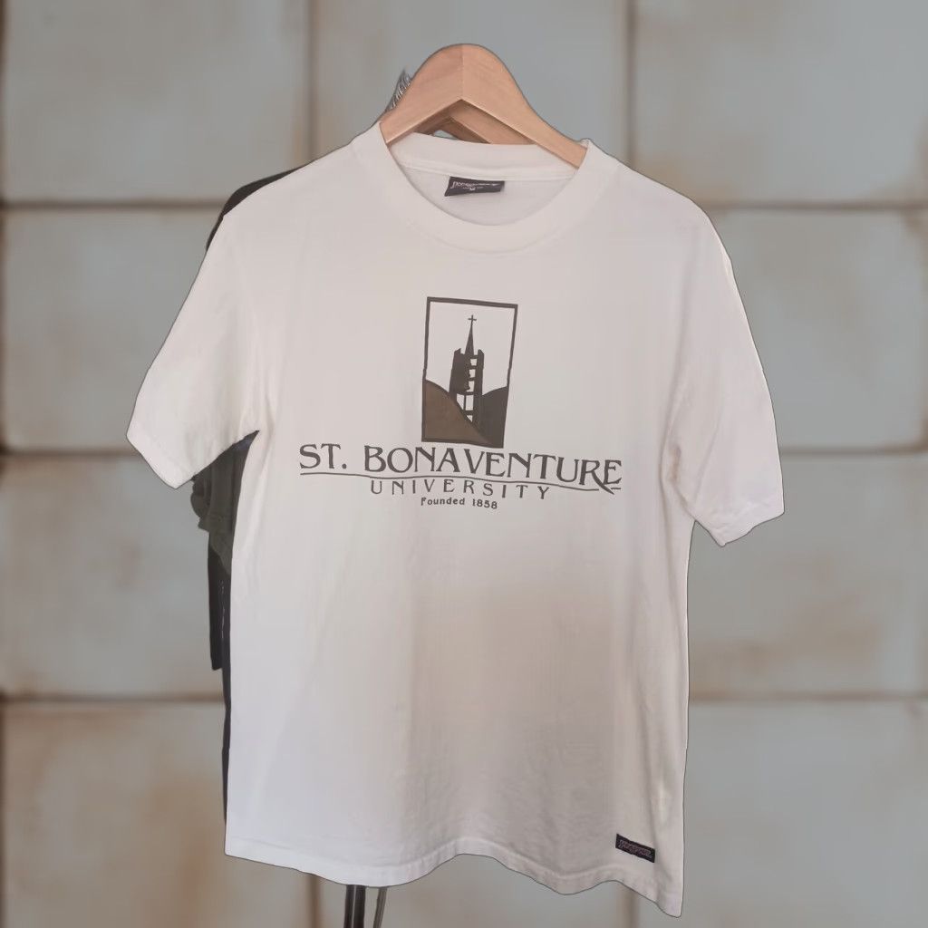 Jansport VINTAGE JanSport Tee White St Bonaventure University USA Made in USA Shirt M Mens 90s? Size US M / EU 48-50 / 2 - 1 Thumbnail