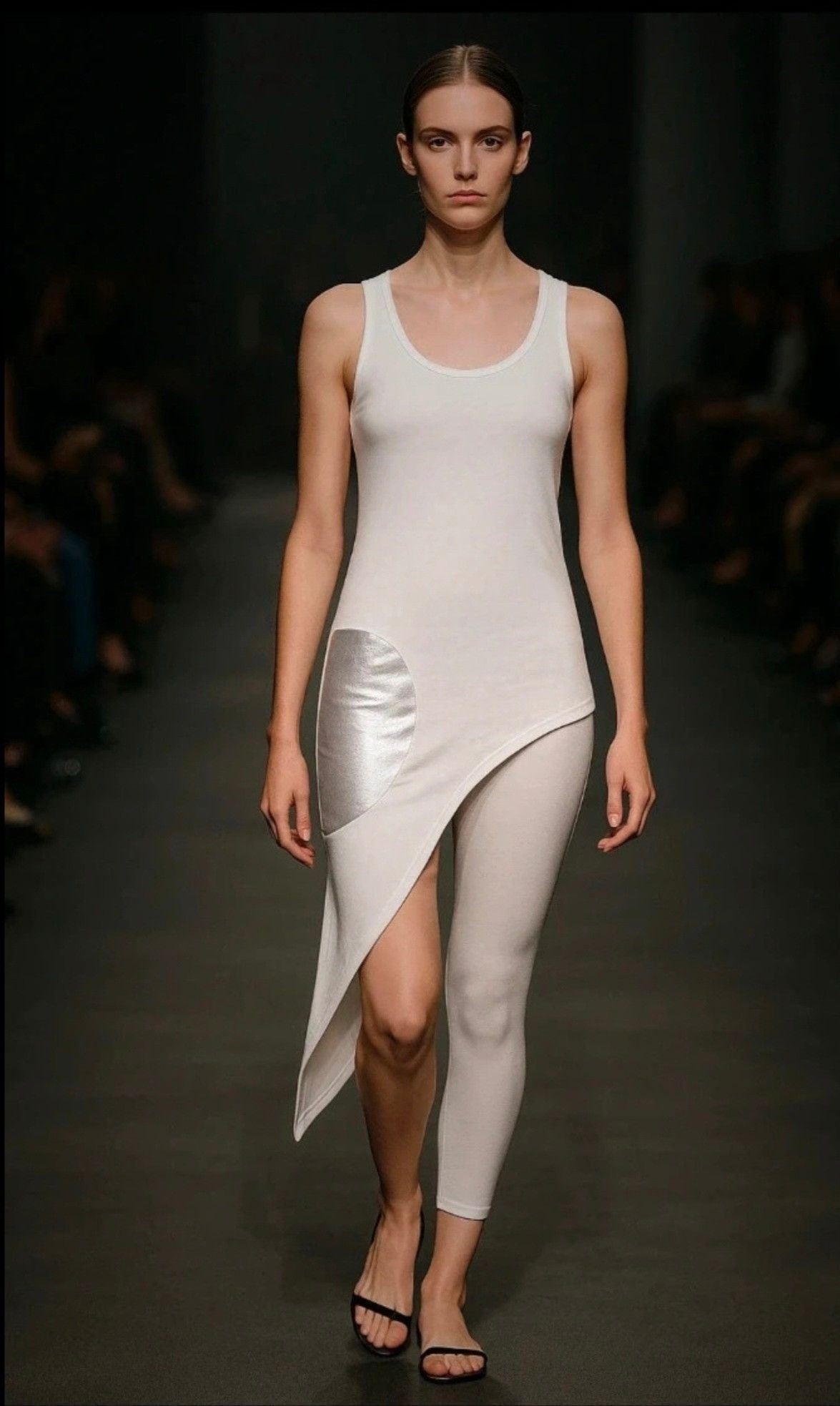 Yohji Yamamoto Yohji Yamamoto “Silver Thought” Tank Top. Coming Soon Line. Size S / US 4 / IT 40 - 8 Thumbnail
