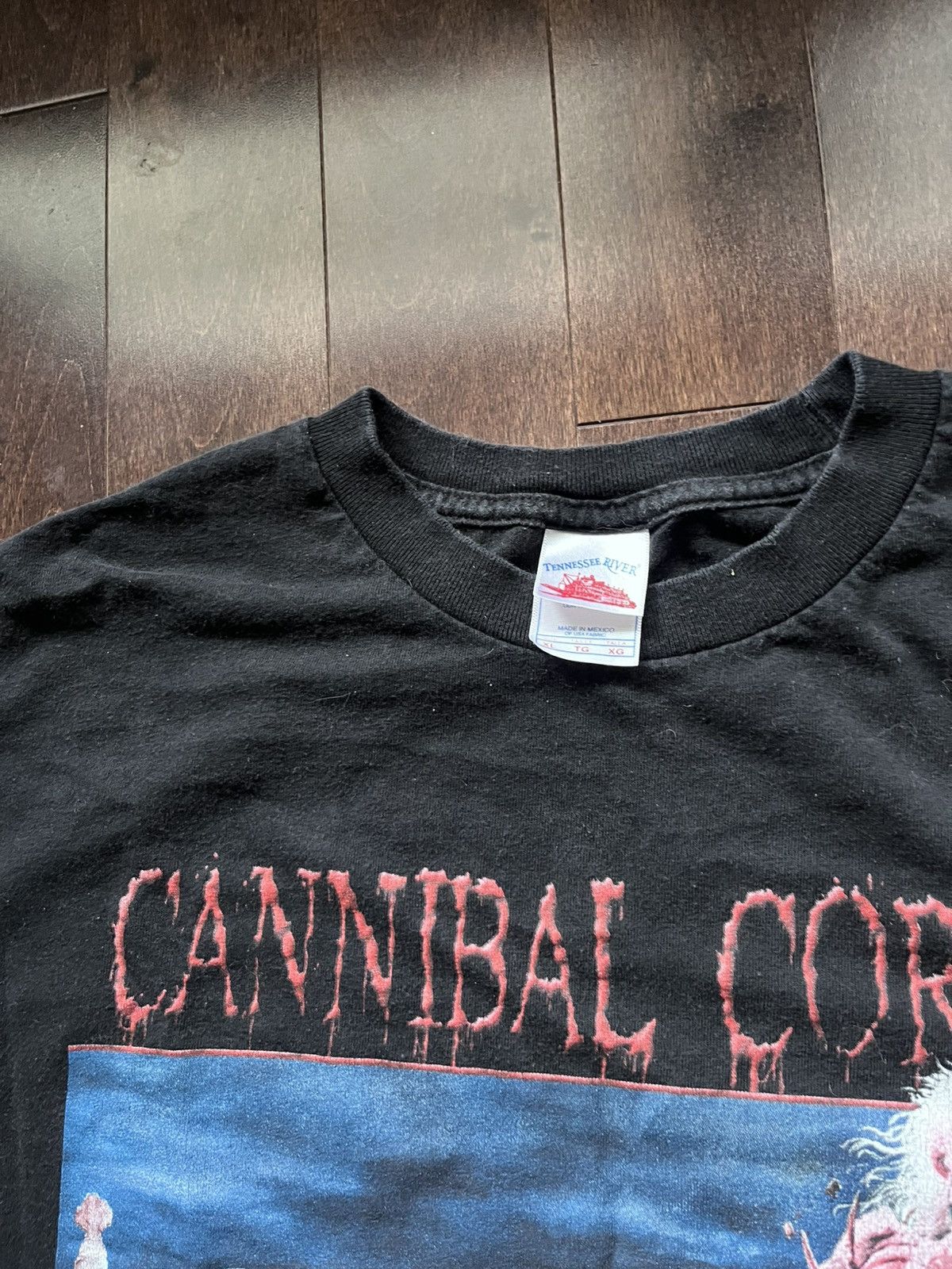 Other Vintage Cannibal Corpse Eaten Back To Life Band Graphic Tee Size US XL / EU 56 / 4 - 2 Thumbnail