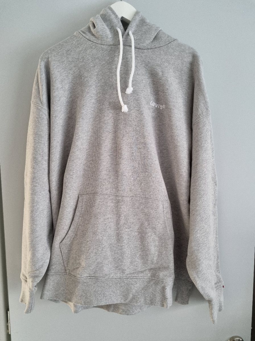 Levi's basic red tab heather grey hoodie, BNWT Size US L / EU 52-54 / 3 - 1 Thumbnail