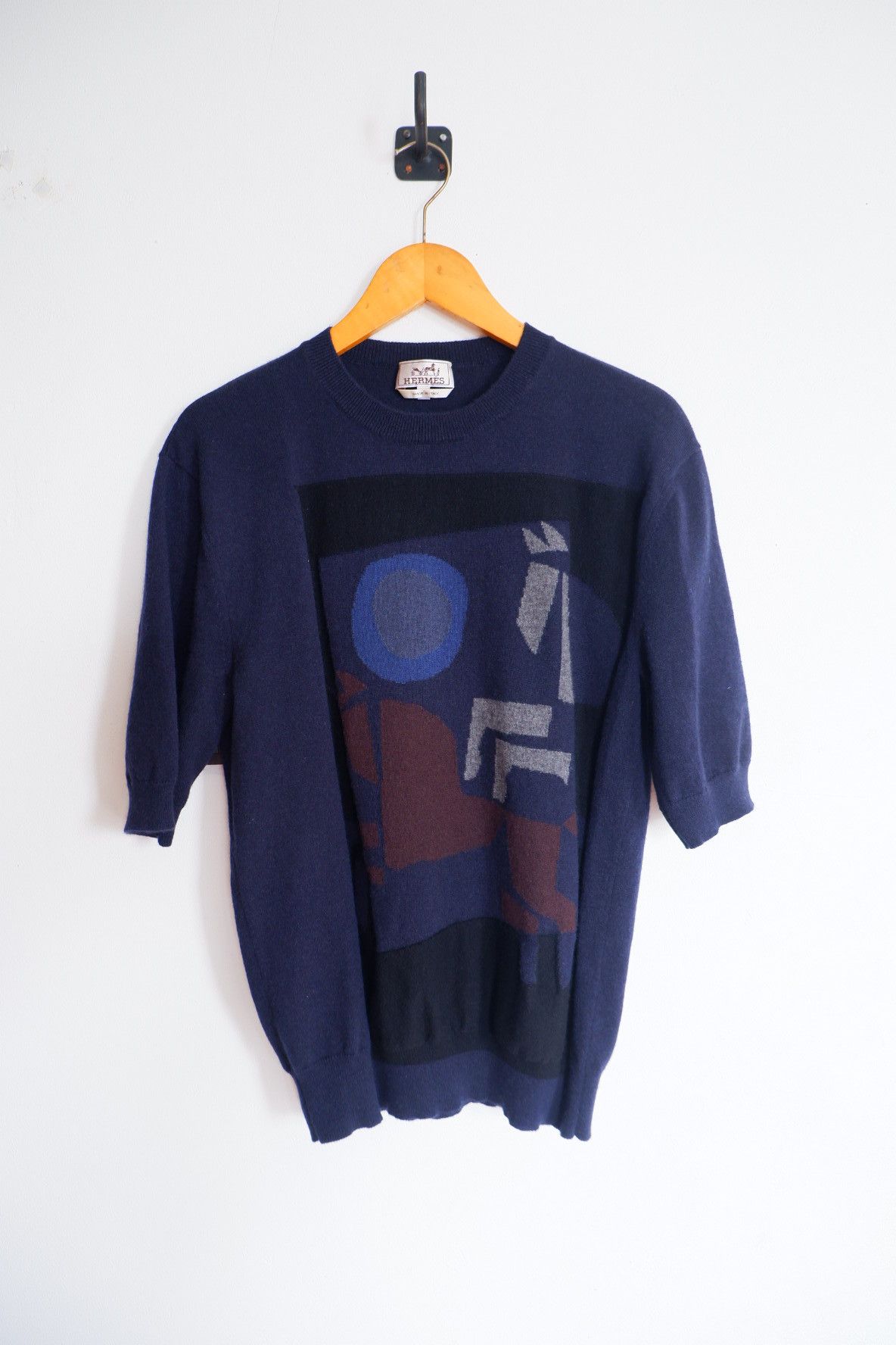 Hermes Cashmere Knitwear Navy Blue Size US M / EU 48-50 / 2 - 1 Thumbnail