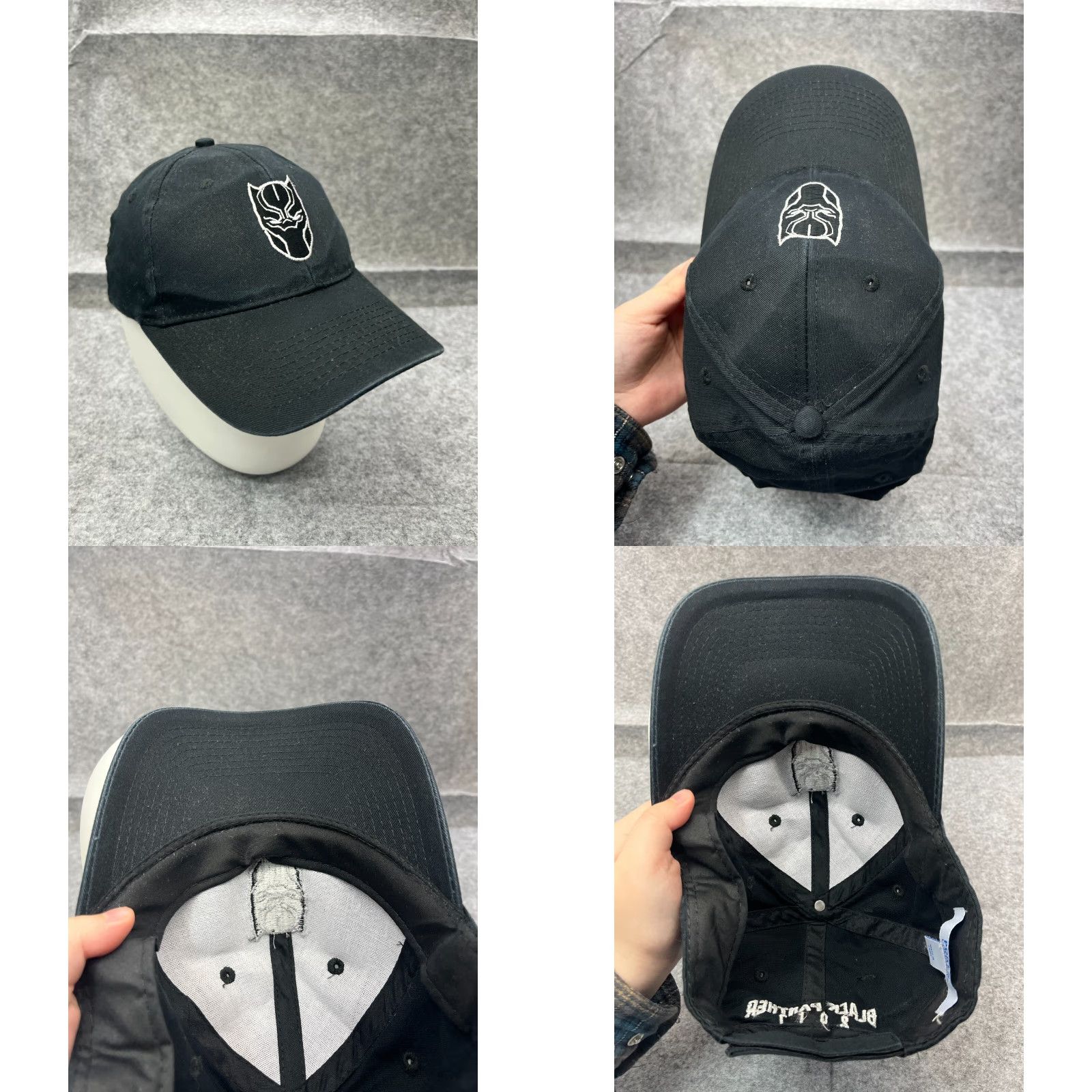 Port & Company Port & Company Hat Adult One Size Black 100% Cotton Black Panther Marvel Wakanda Strap Back Size US 35 - 8 Thumbnail