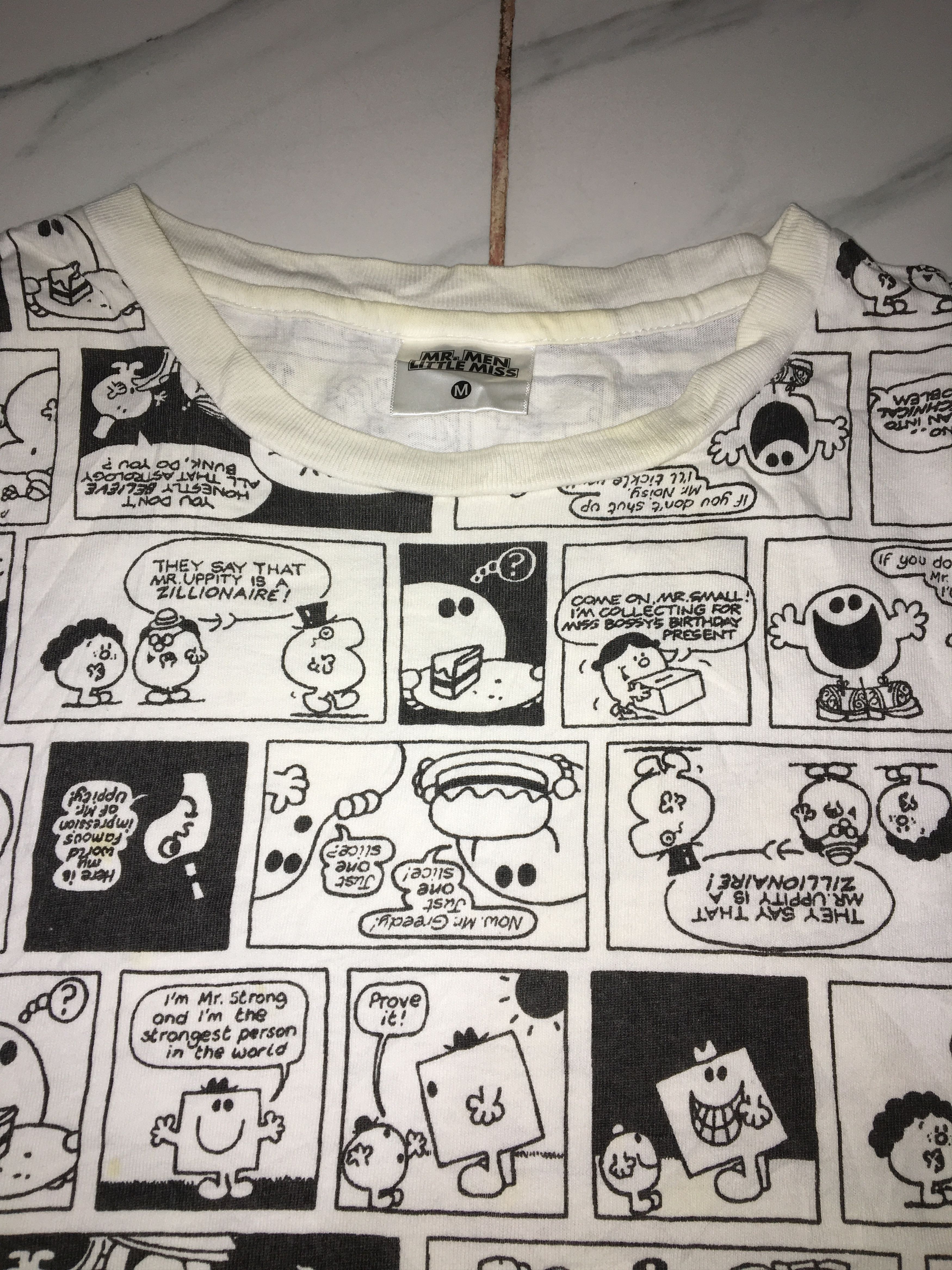 Japanese Brand Mr.Men Little Miss Japanese Tshirt Size US M / EU 48-50 / 2 - 2 Thumbnail