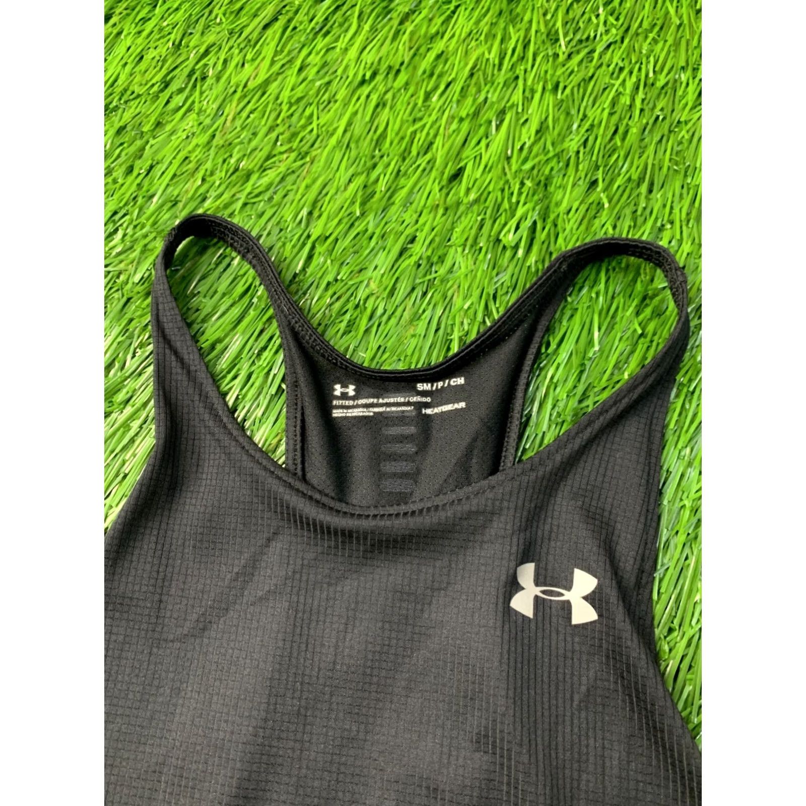 Under Armour Under Armour HeatGear Vest Shirt JERSEY ORIGINAL SIZE S Women's Sleeveless Black 2020 Training Tank Tee Size S / US 4 / IT 40 - 4 Thumbnail