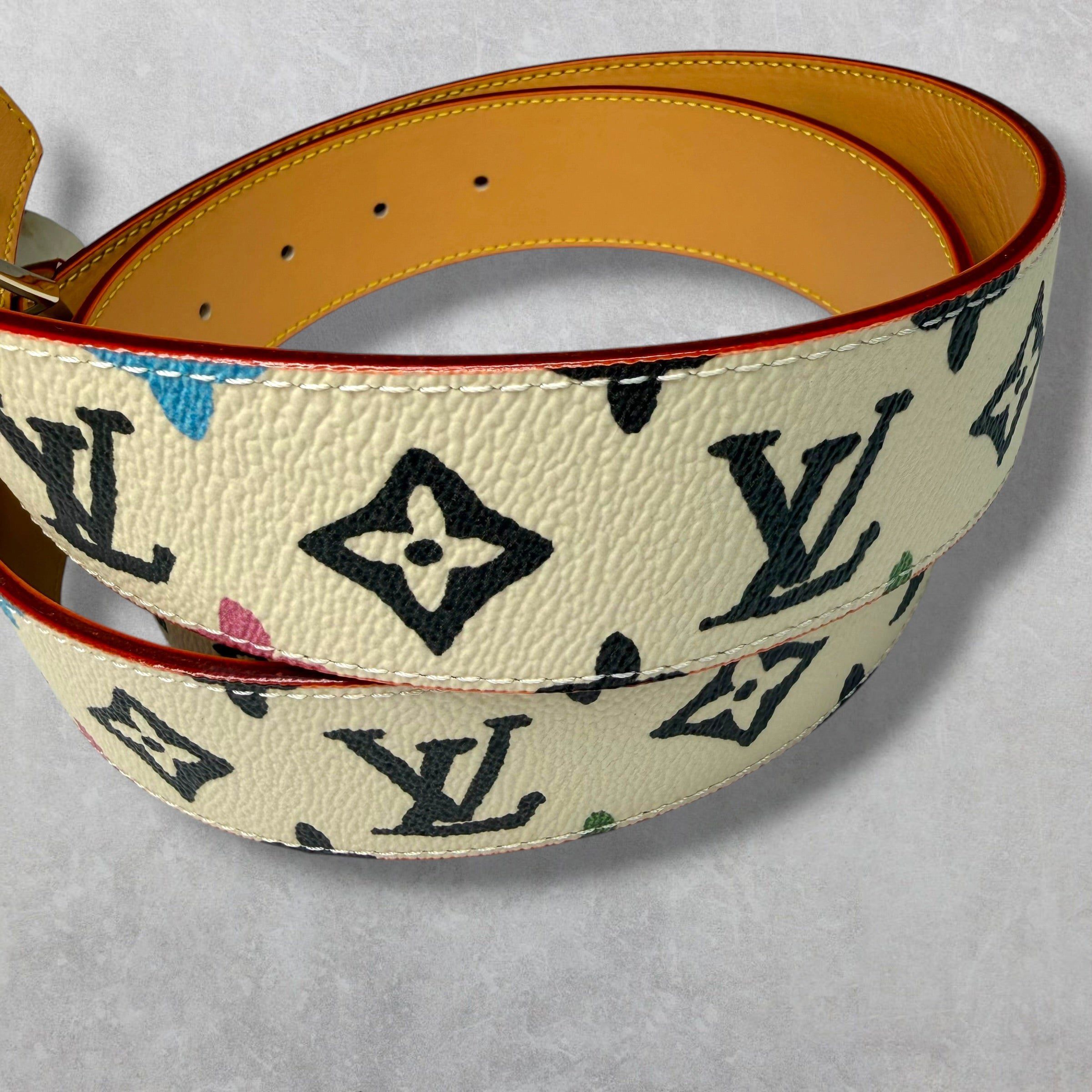Louis Vuitton Louis Vuitton by Tyler the Creator Monogram Belt 95 (34) Size 34 - 3 Thumbnail