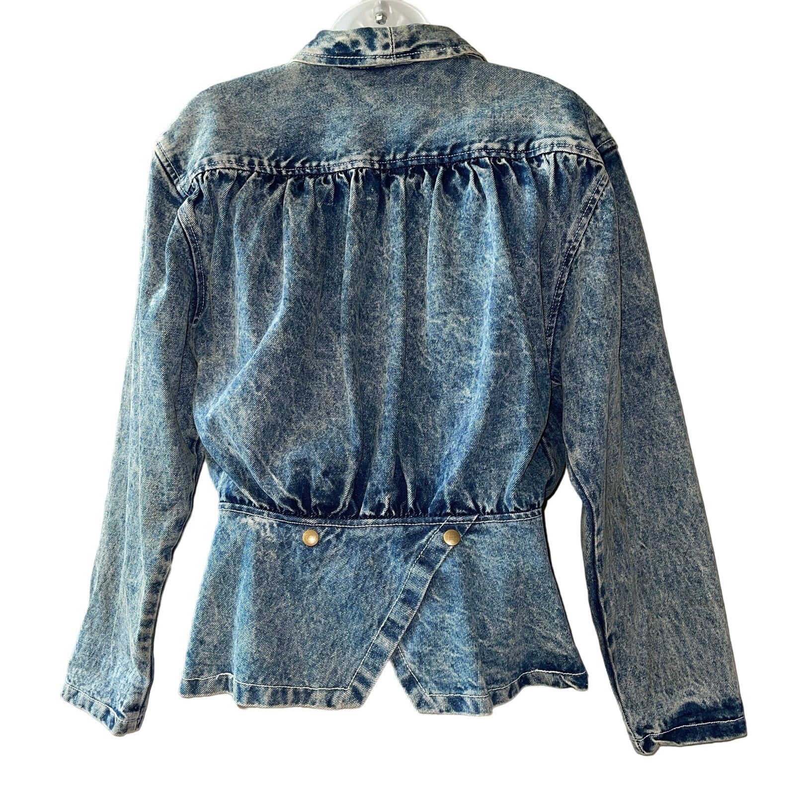 Vintage VINTAGE 90s Paris Blues Acid Wash Denim Jacket Size Small Size S / US 4 / IT 40 - 2 Thumbnail