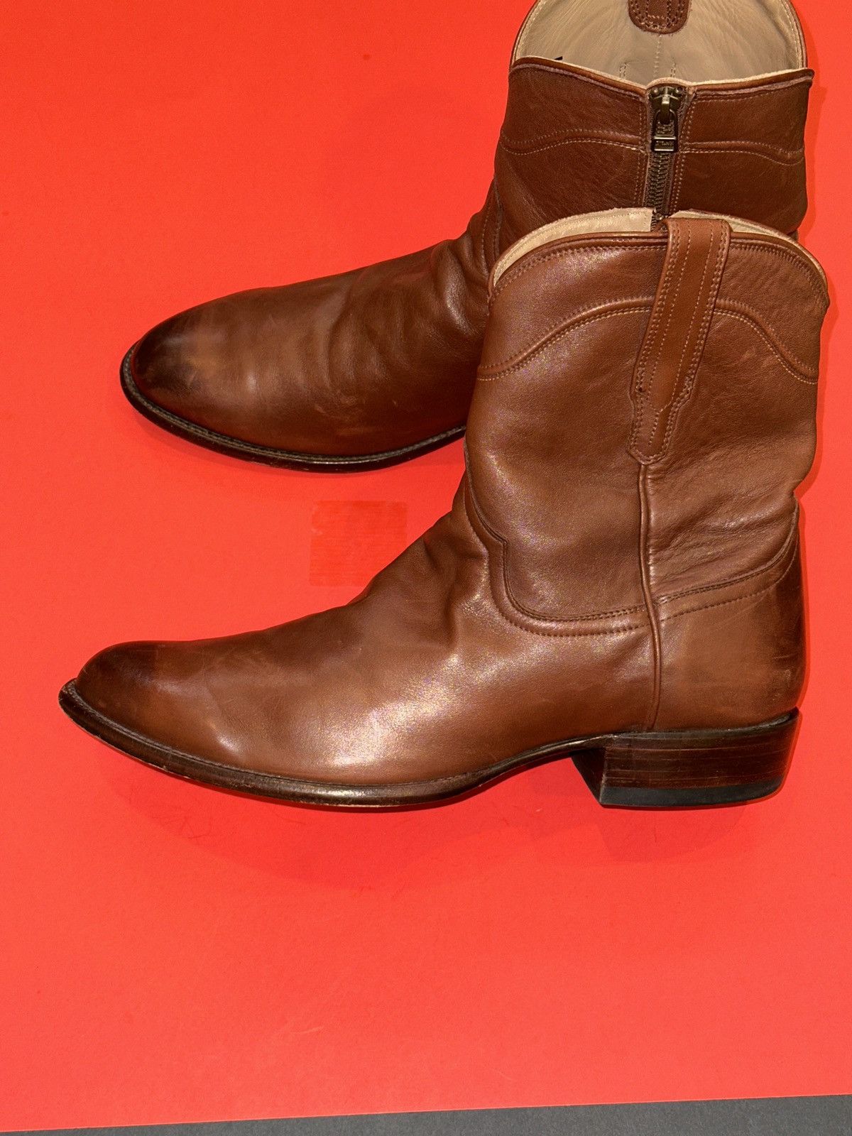 Tecovas Tecovas “The Dean” Side Zip Cowboy Boots 1012 Men’s 14 EE Size US 14 / EU 47 - 2 Thumbnail