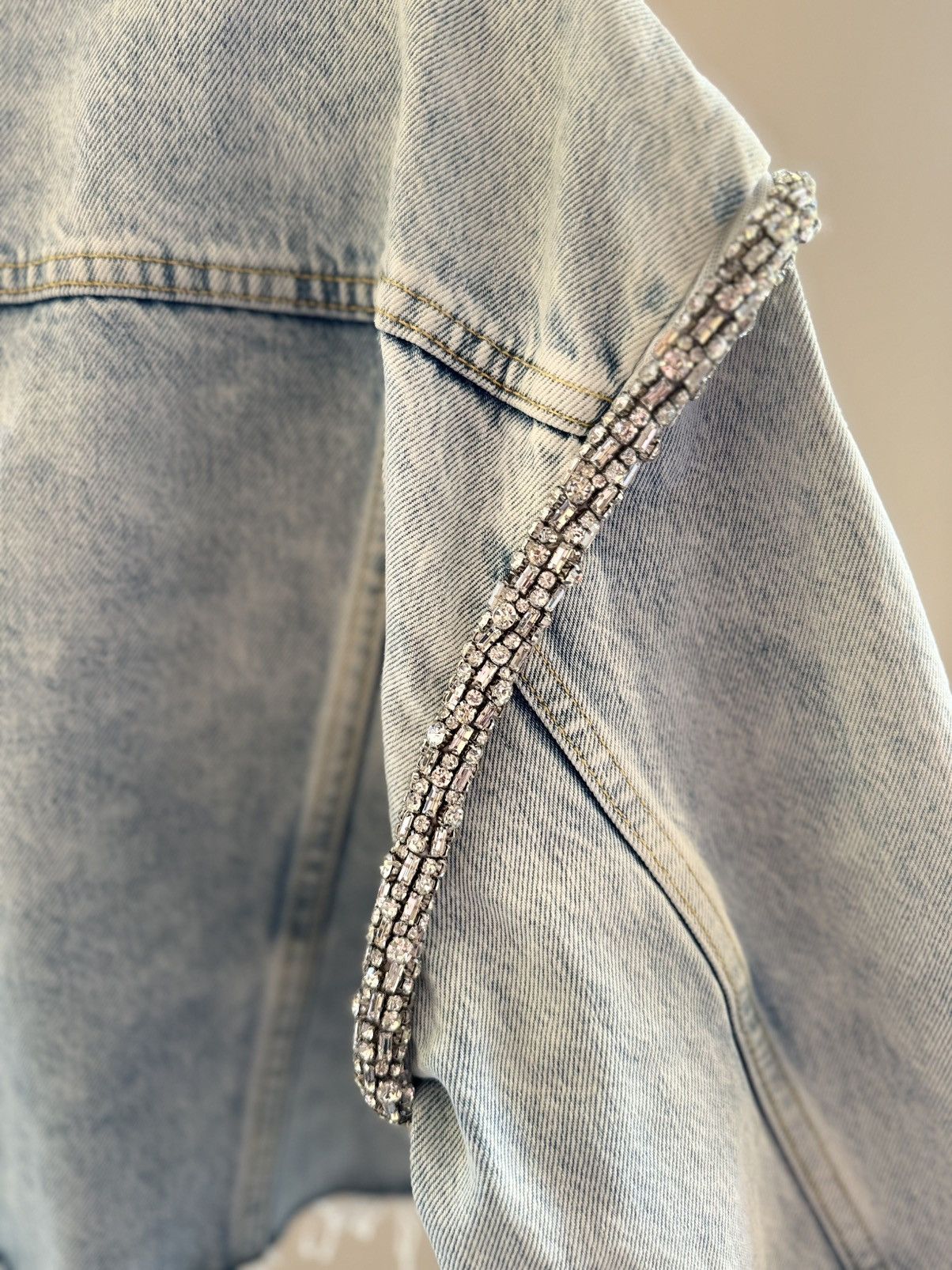 Sandro Sandro rhinestone jeans jacket Size S / US 4 / IT 40 - 6 Thumbnail