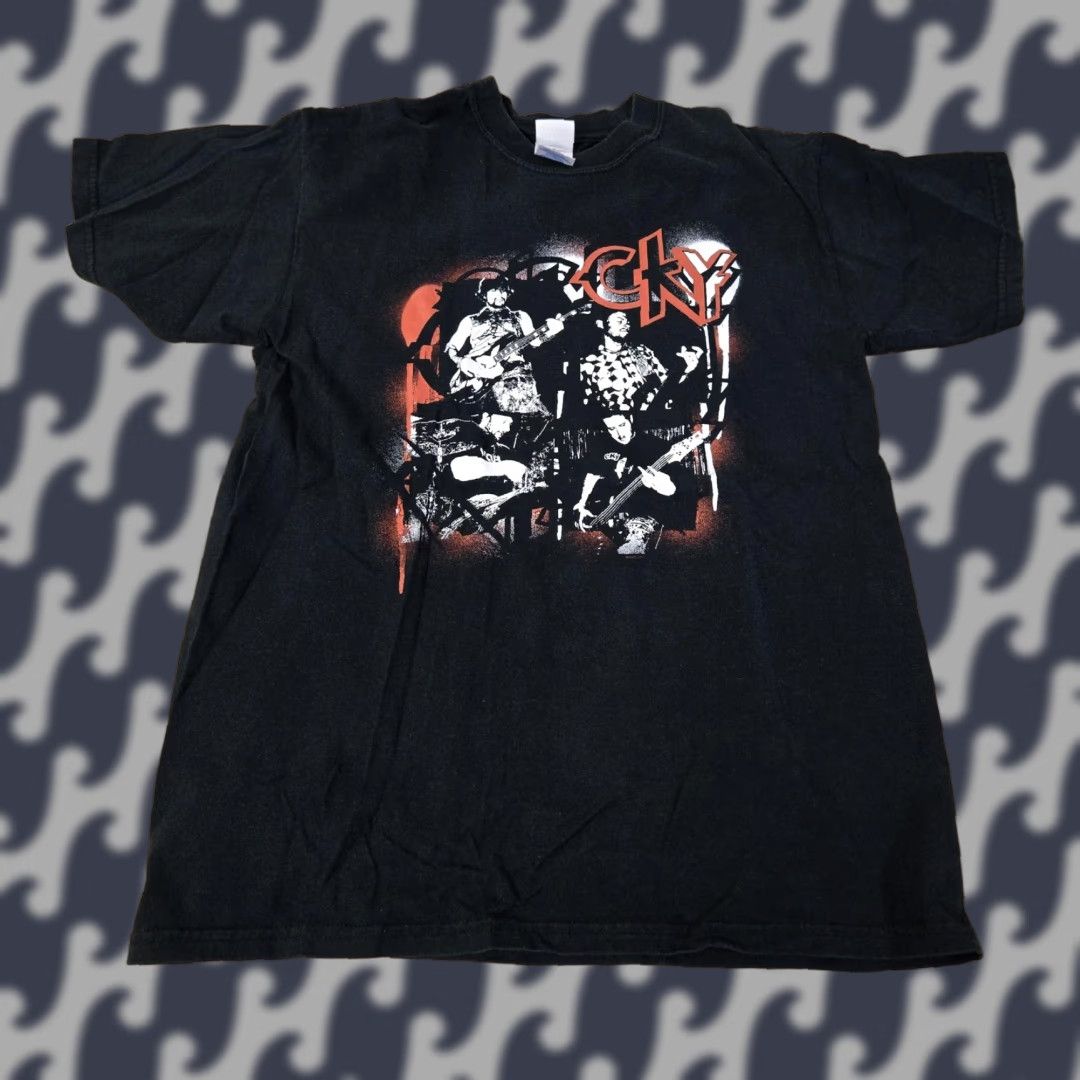 Gildan VINTAGE CKY Band Shirt Mens Medium Black Graphic Tee Gildan Ultra Cotton Rock Concert Size US M / EU 48-50 / 2 - 1 Thumbnail