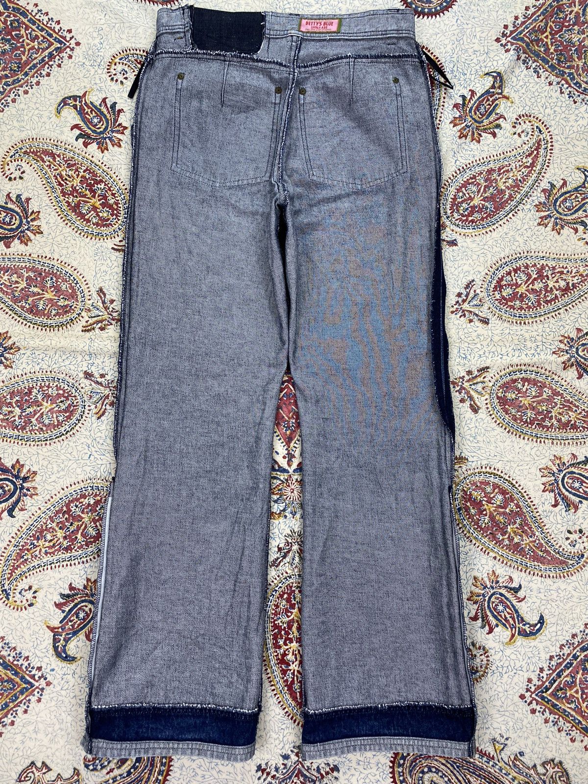 Blue Blue Japan Betty’s Blue by Shinji Abe Flare Denim Size 29" - 11 Thumbnail