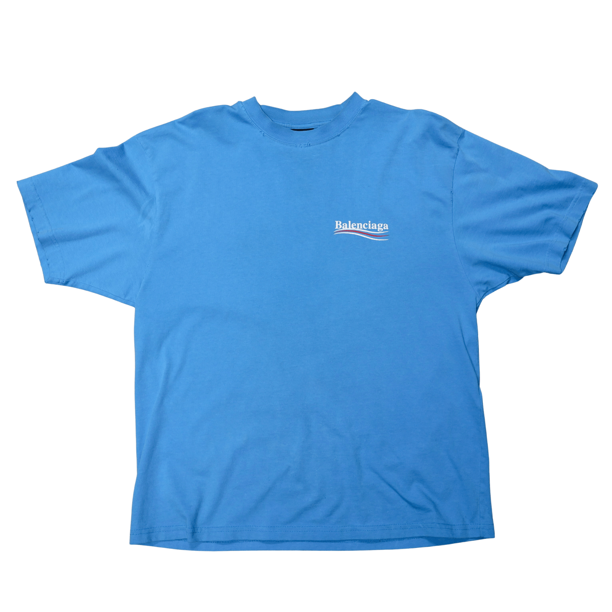 Balenciaga Balenciaga Blue Political Presidential Campaign Logo T Shirt Size US XS / EU 42 / 0 - 3 Thumbnail