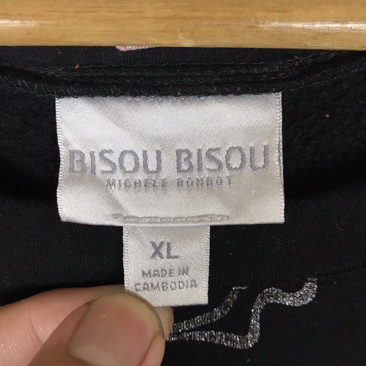 Vintage Vintage Bisou Bisou Lips Graphic All Over Print Pullover Size US XL / EU 56 / 4 - 5 Thumbnail