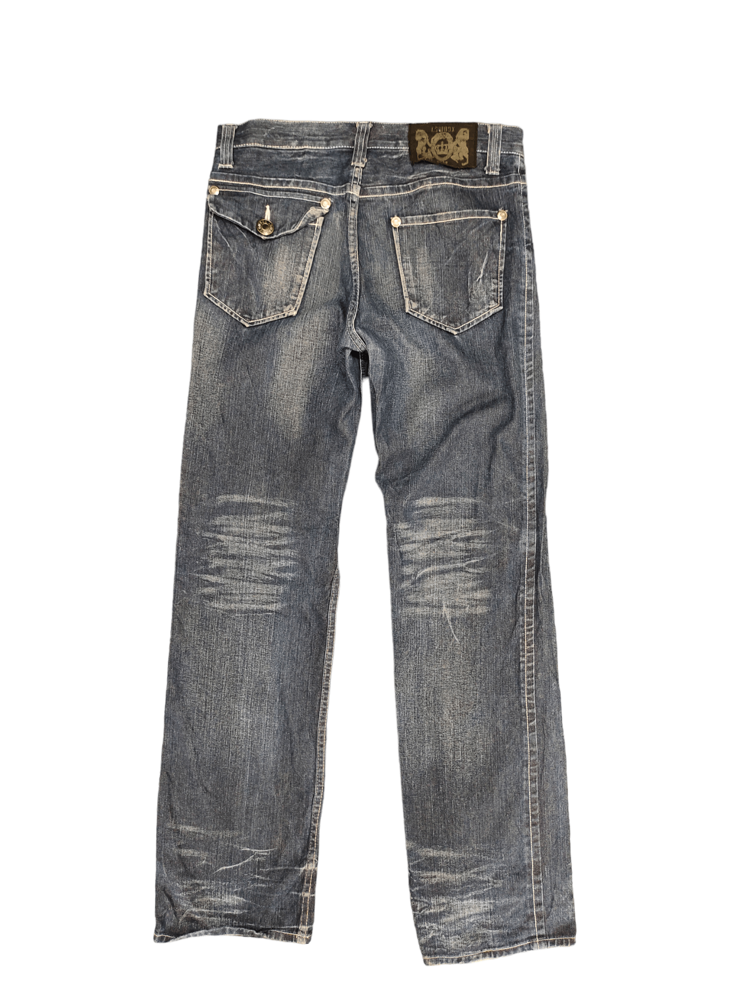 LOWBOX Lowbox Distress Faded Denim Jeans Undercovers Style Size US 34 / EU 50 - 9 Thumbnail